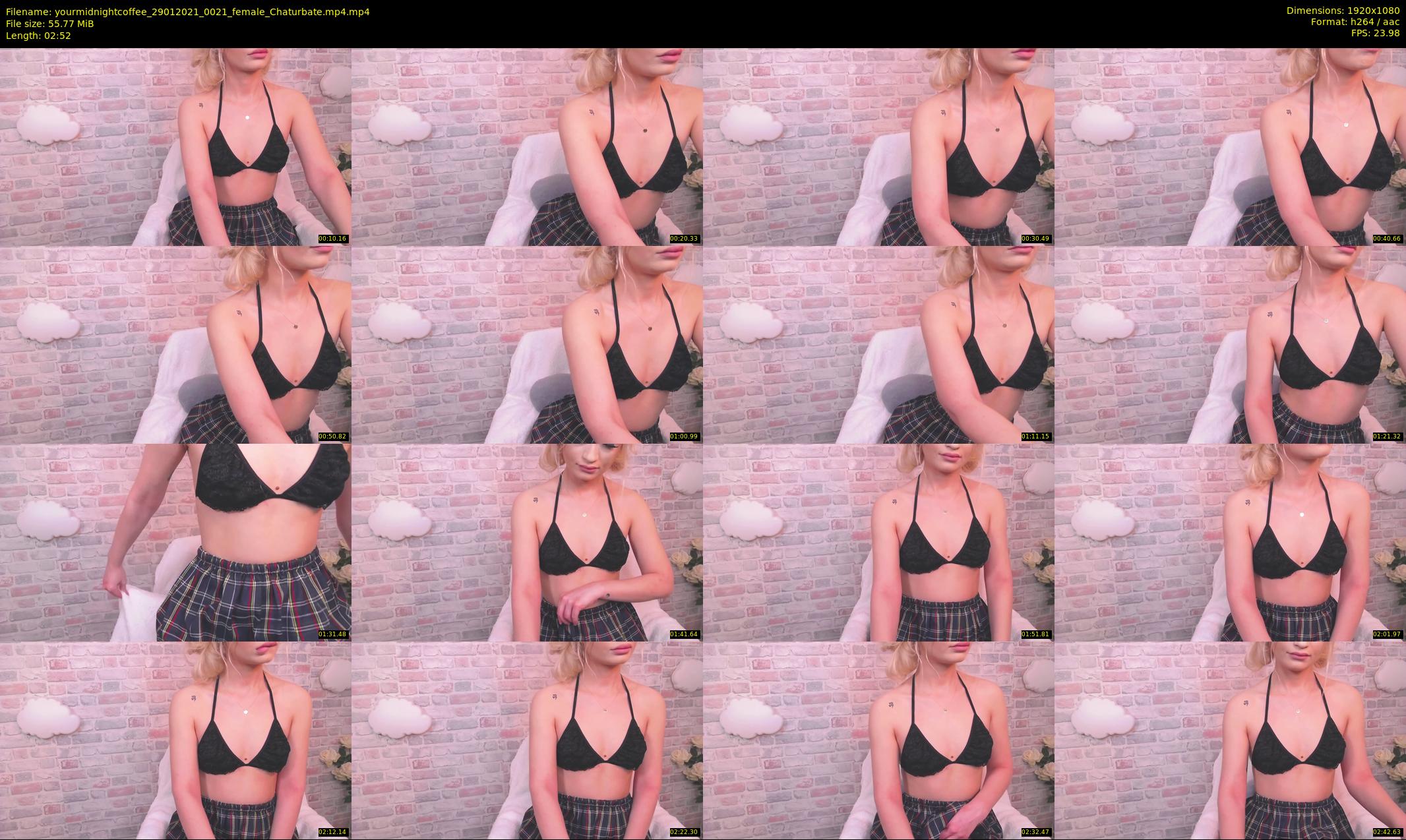 yourmidnightcoffee — 3 minute Chaturbate female cam show recording, 1080p, Jan 29, 2021