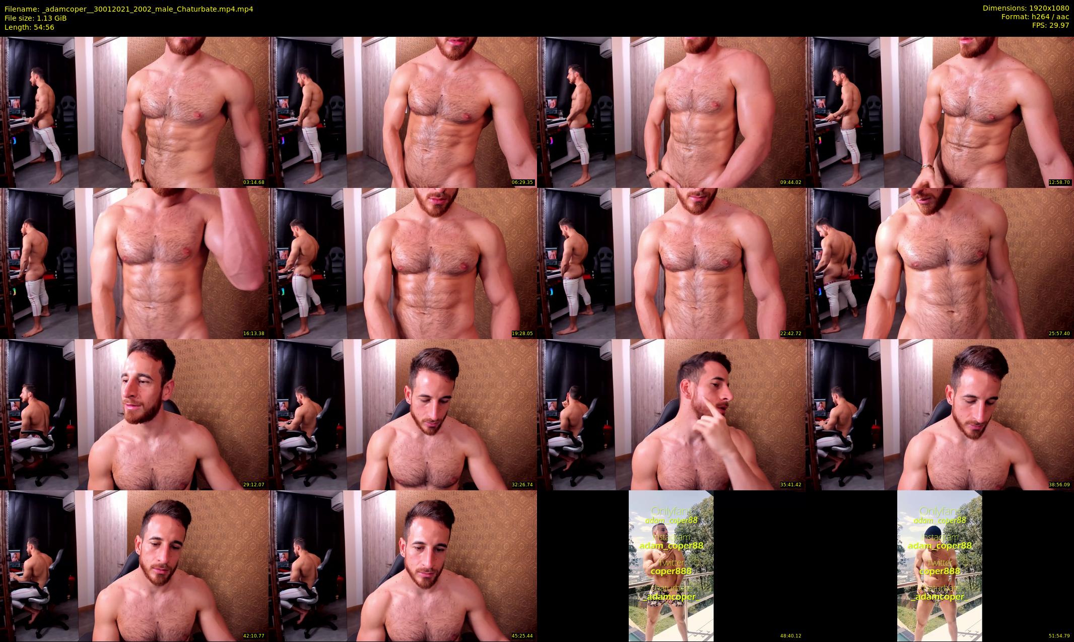 _adamcoper_ — 55 minute Chaturbate male cam show recording, 1080p, Jan 30, 2021