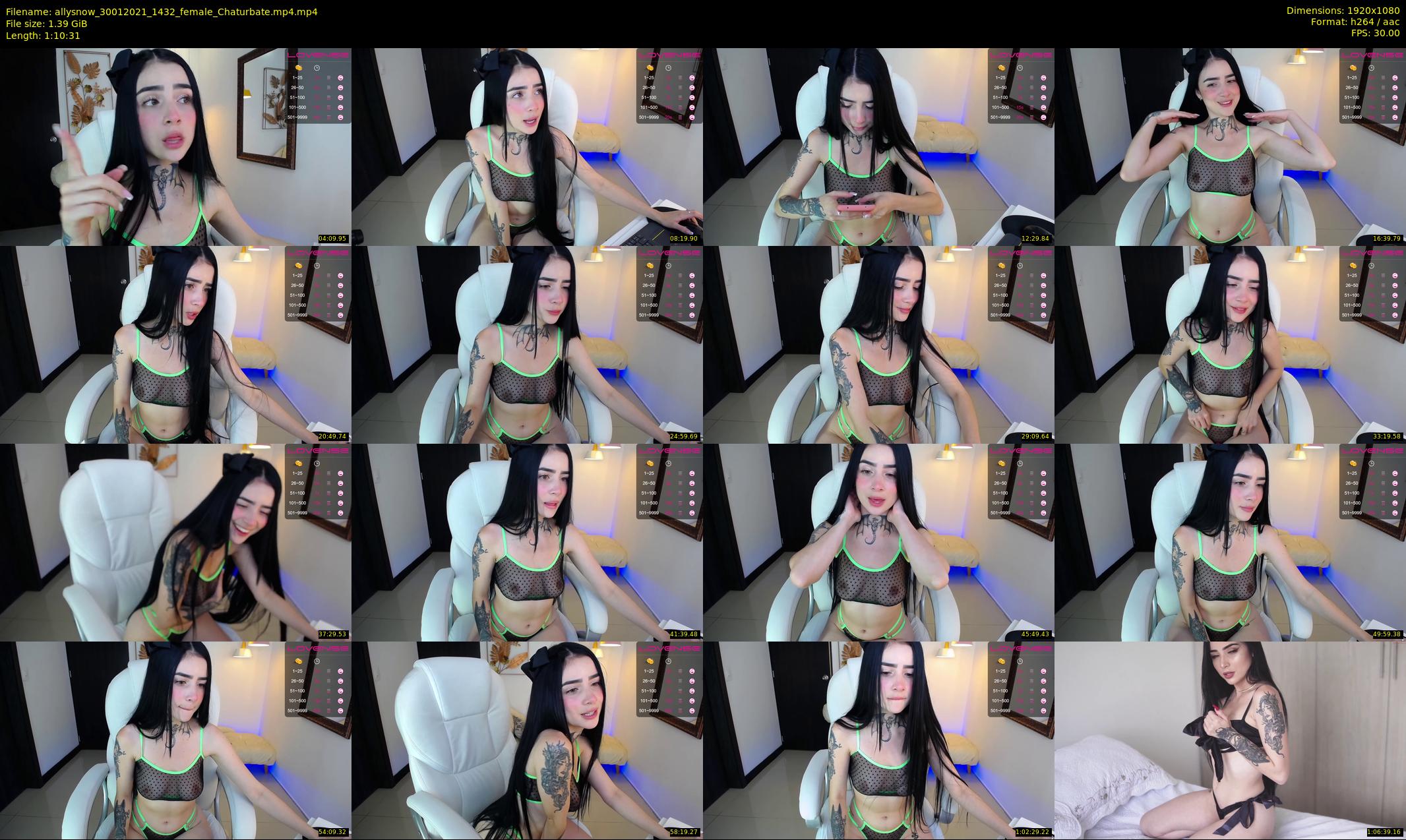 allysnow — 71 minute Chaturbate female cam show recording, 1080p, Jan 30, 2021
