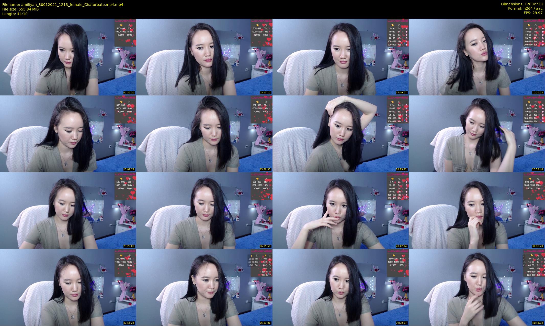 amiliyan — 45 minute Chaturbate female cam show recording, 720p, Jan 30, 2021