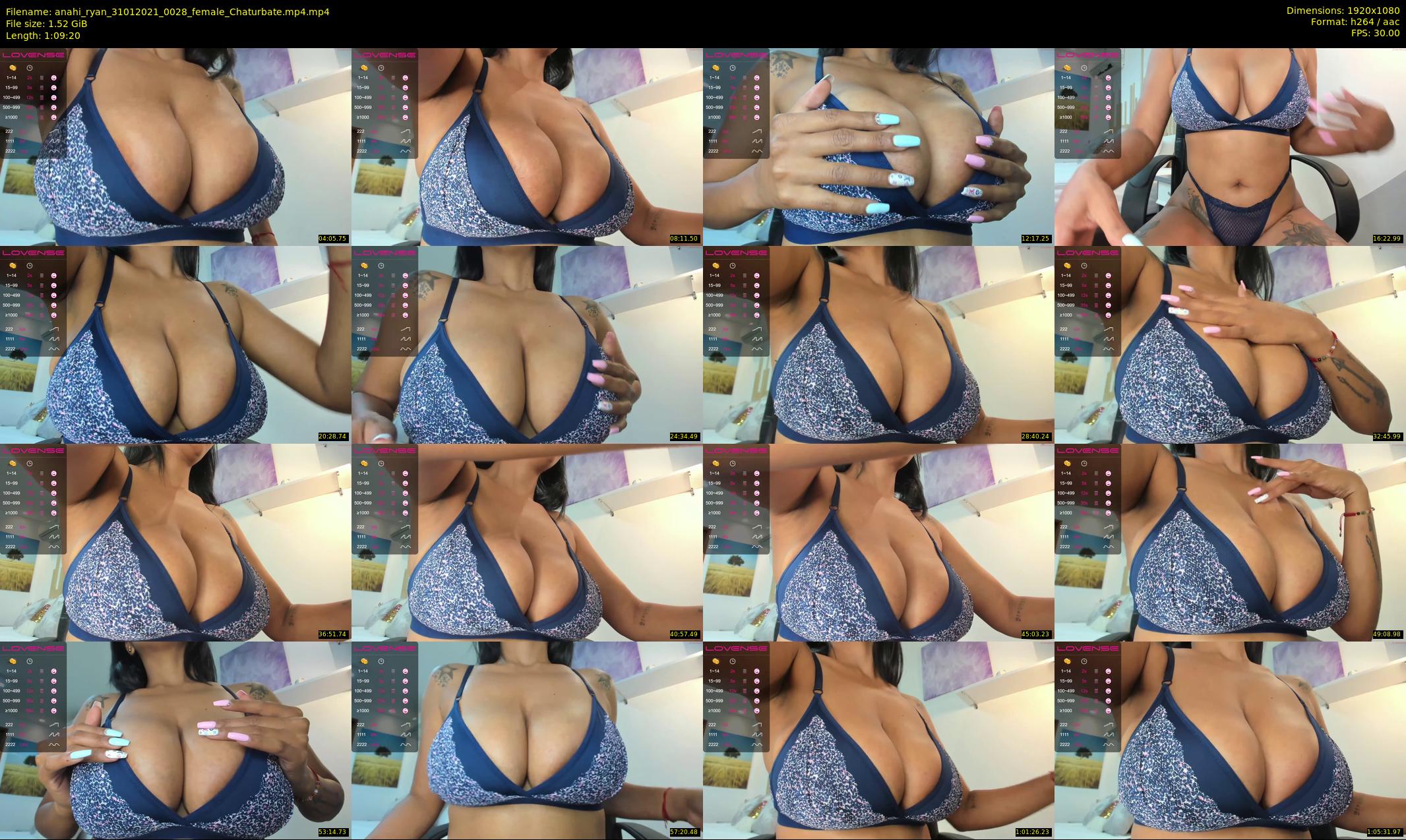 anahi_ryan — 70 minute Chaturbate female cam show recording, 1080p, Jan 31, 2021