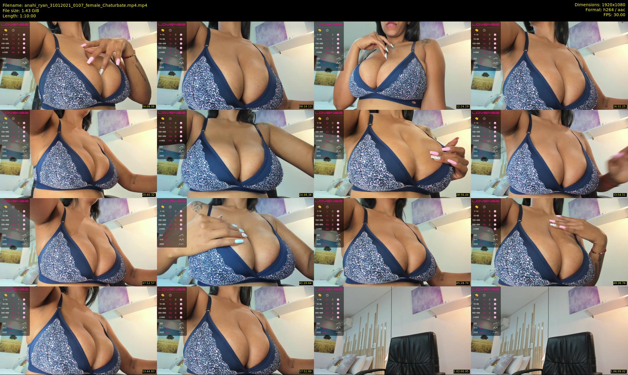 anahi_ryan — 70 minute Chaturbate female cam show recording, 1080p, Jan 31, 2021