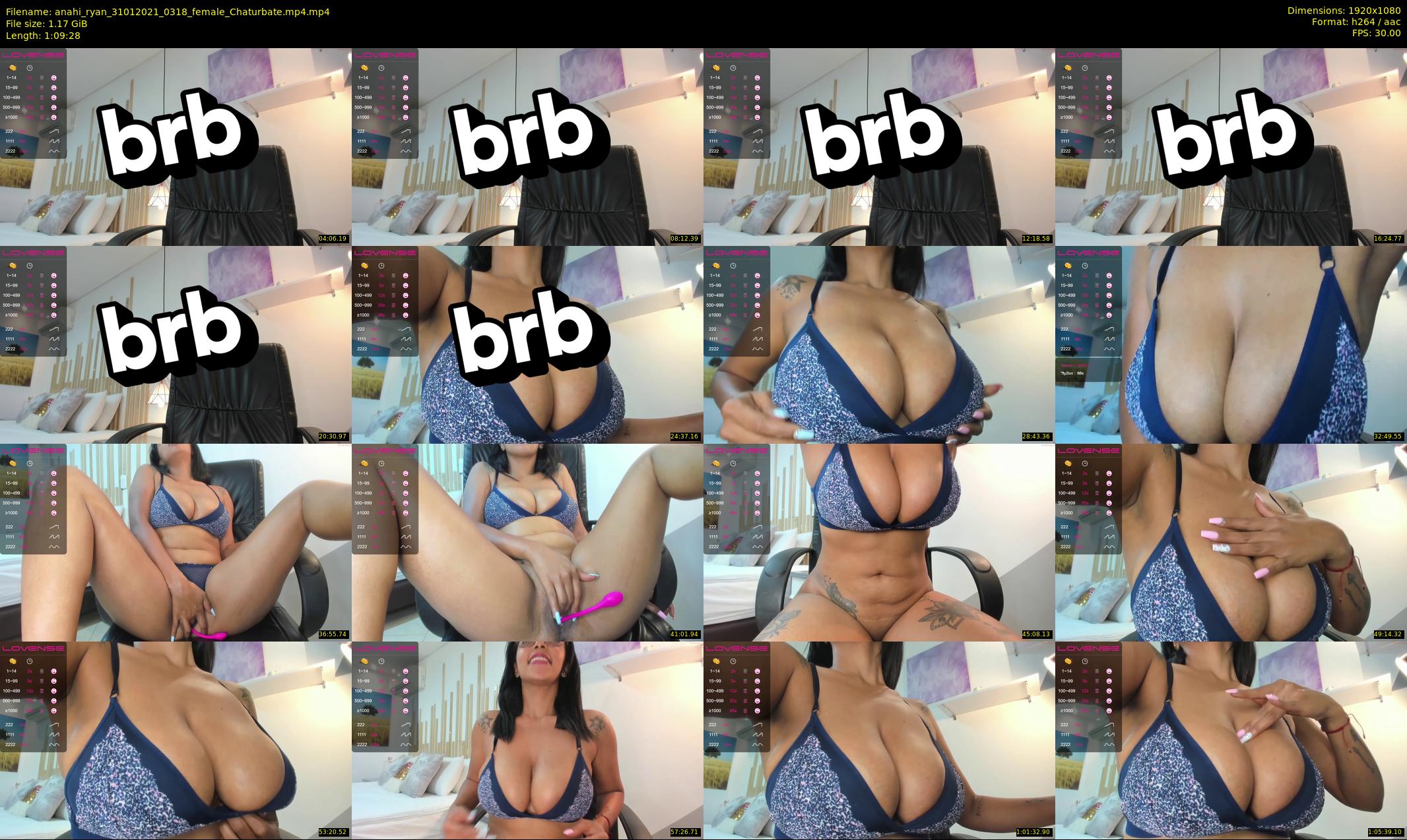 anahi_ryan — 70 minute Chaturbate female cam show recording, 1080p, Jan 31, 2021