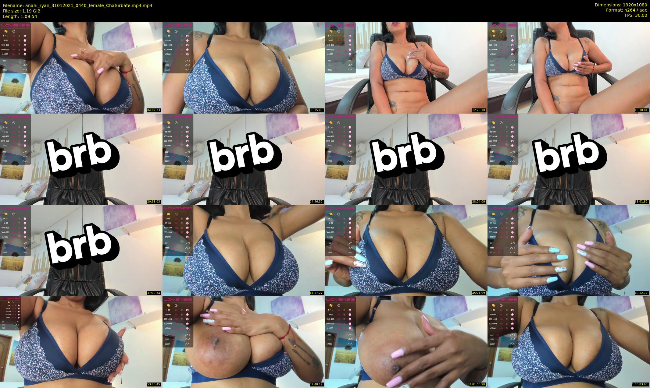 anahi_ryan — 70 minute Chaturbate female cam show recording, 1080p, Jan 31, 2021