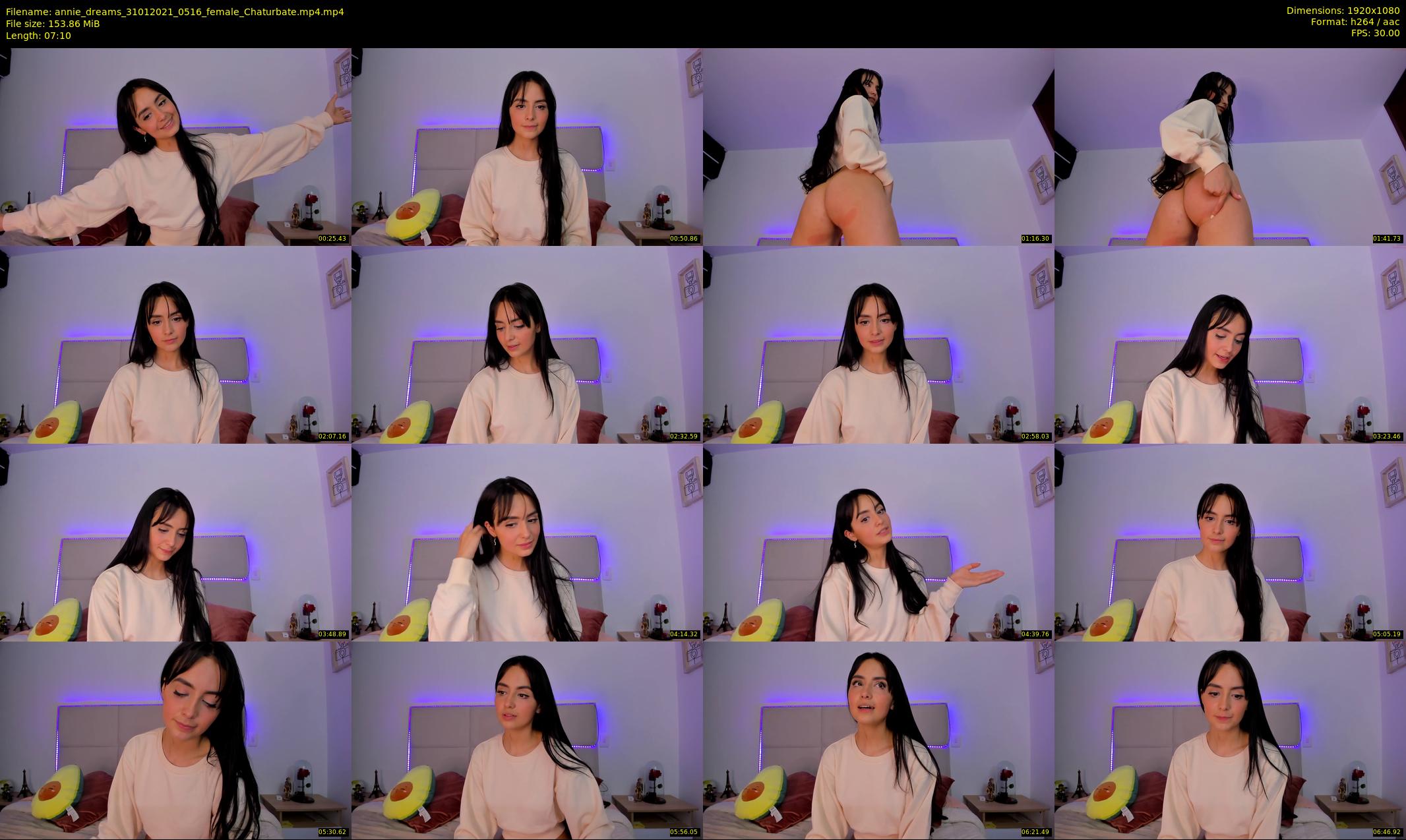 annie_dreams — 8 minute Chaturbate female cam show recording, 1080p, Jan 31, 2021