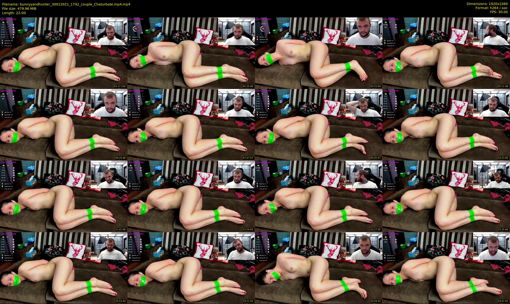 bunnyyandhunter — 22 minute Chaturbate couple cam show recording, 1080p, Jan 30, 2021