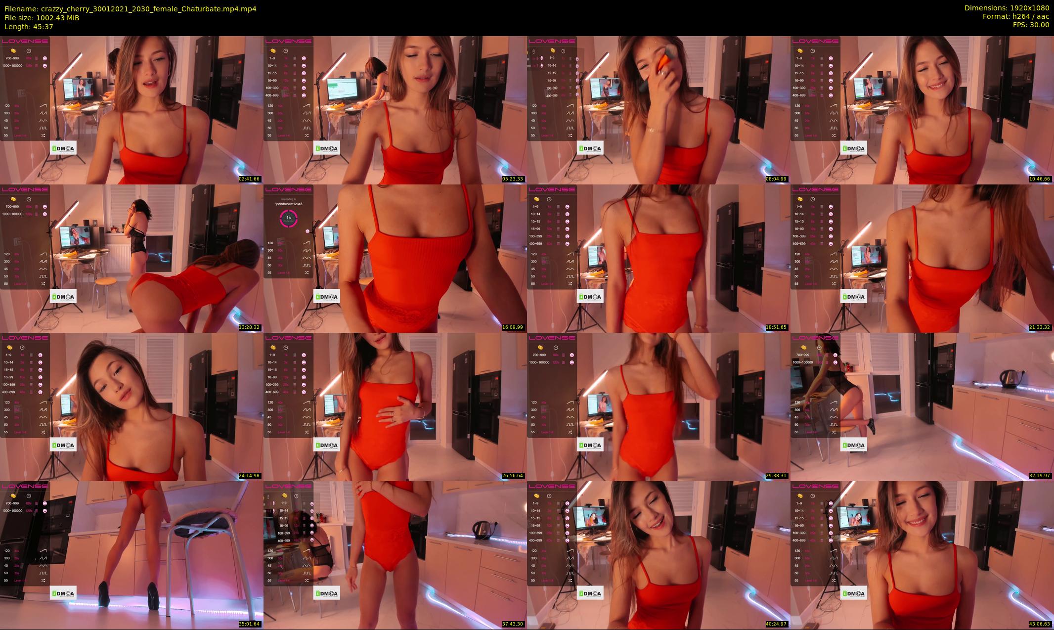 crazzy_cherry — 46 minute Chaturbate female cam show recording, 1080p, Jan 30, 2021
