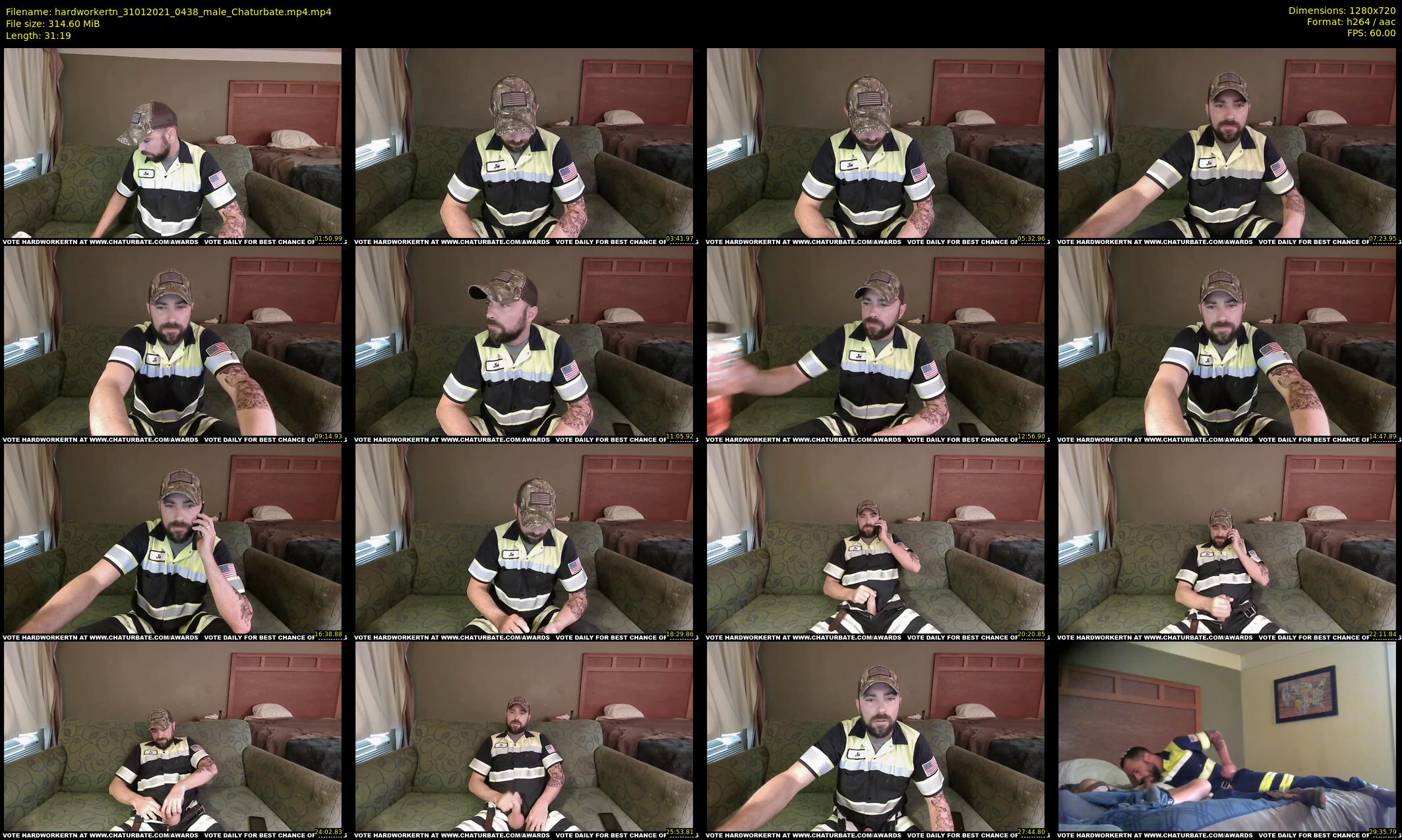 hardworkertn — 32 minute Chaturbate male cam show recording, 720p, Jan 31, 2021