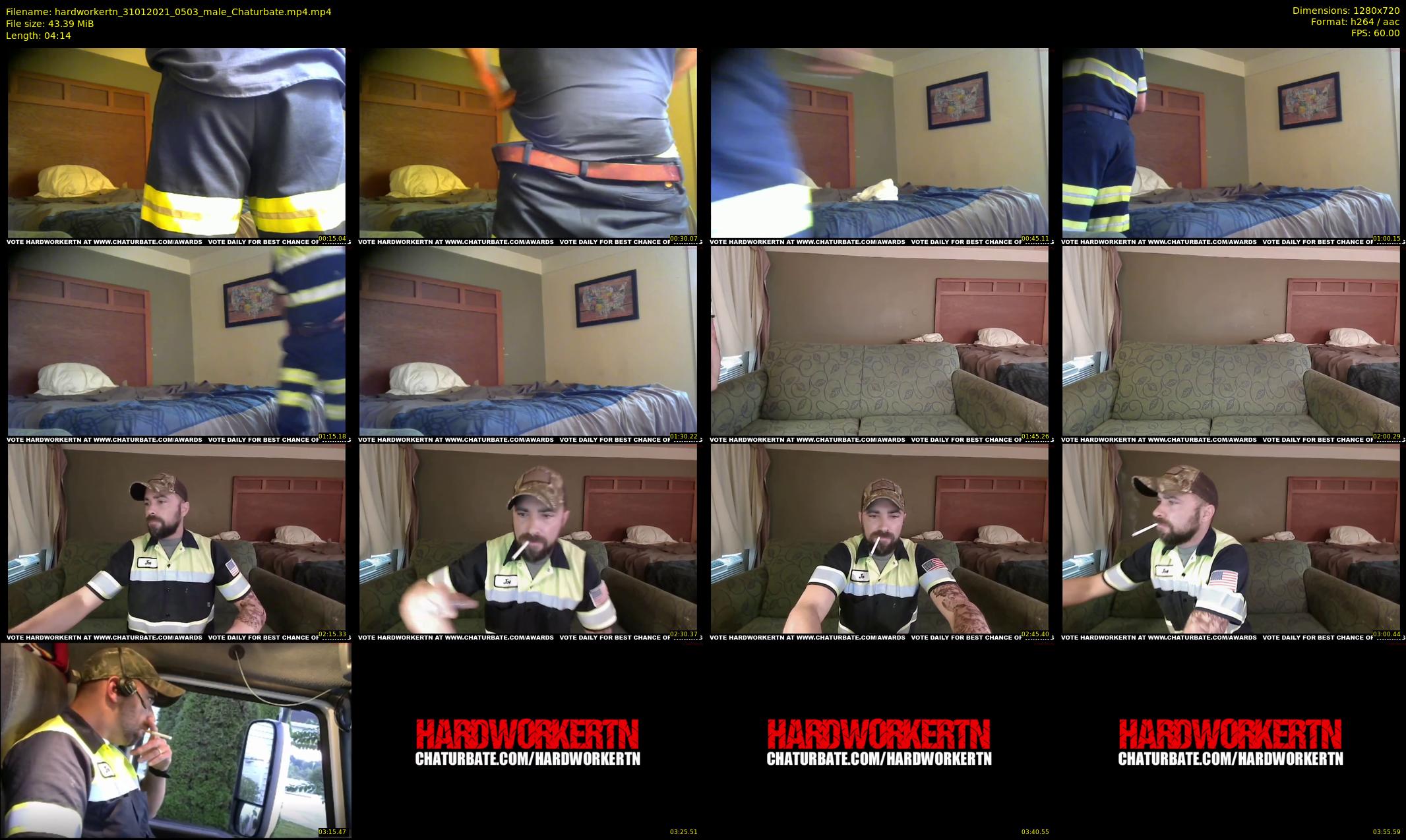 hardworkertn — 5 minute Chaturbate male cam show recording, 720p, Jan 31, 2021