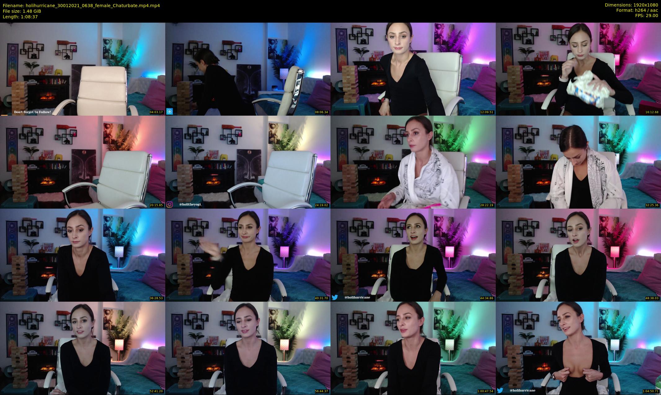 holihurricane — 69 minute Chaturbate female cam show recording, 1080p, Jan 30, 2021