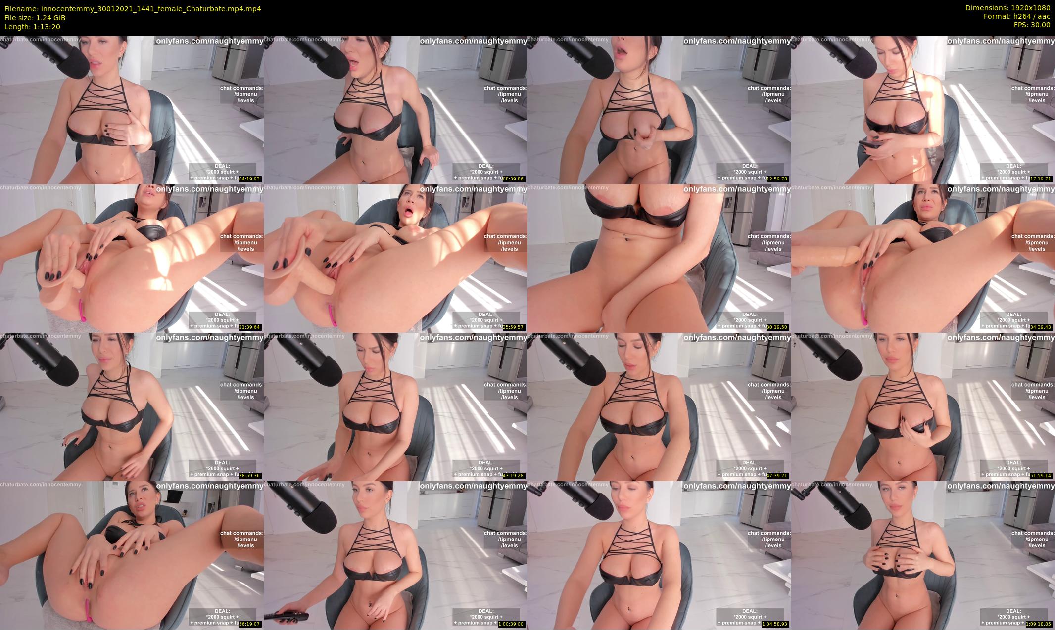 innocentemmy — 74 minute Chaturbate female cam show recording, 1080p, Jan 30, 2021