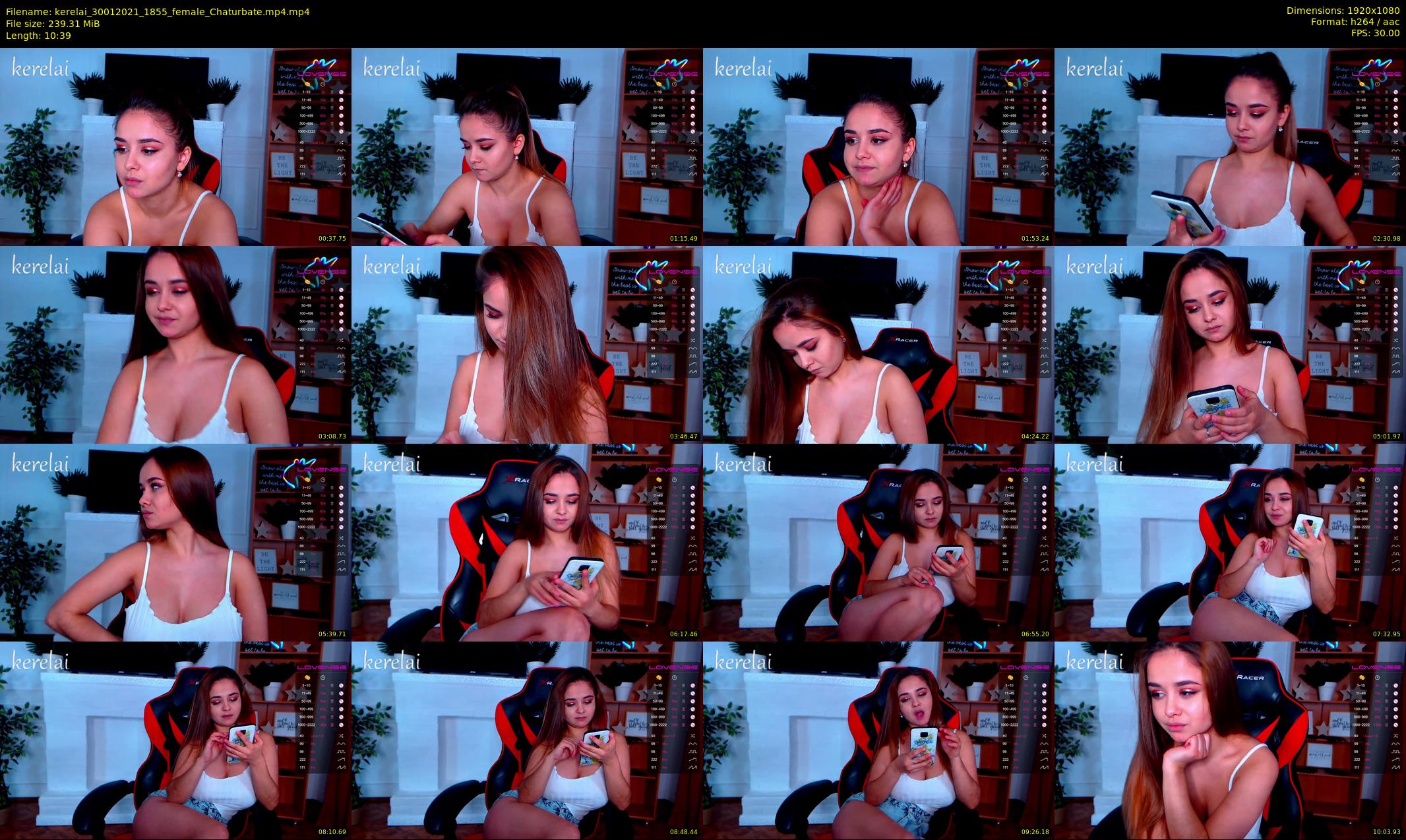 kerelai — 11 minute Chaturbate female cam show recording, 1080p, Jan 30, 2021