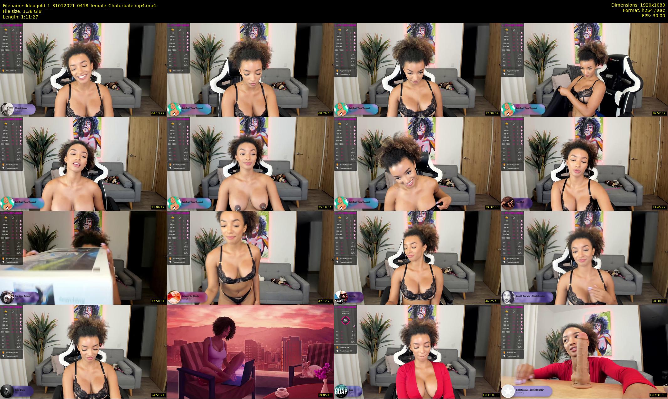 kleogold_1 — 72 minute Chaturbate female cam show recording, 1080p, Jan 31, 2021