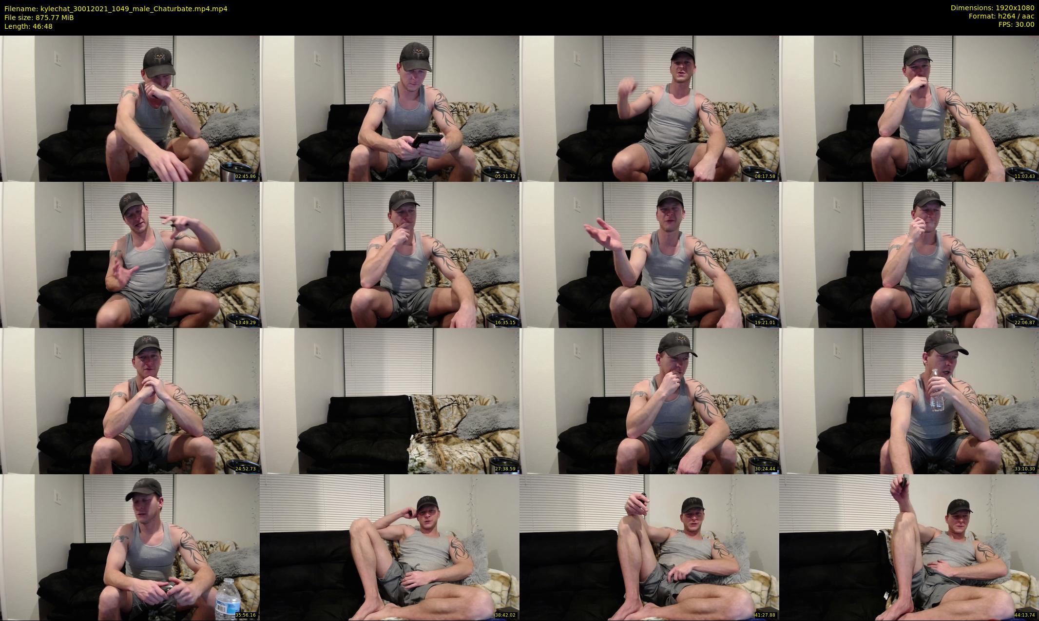 kylechat — 47 minute Chaturbate male cam show recording, 1080p, Jan 30, 2021