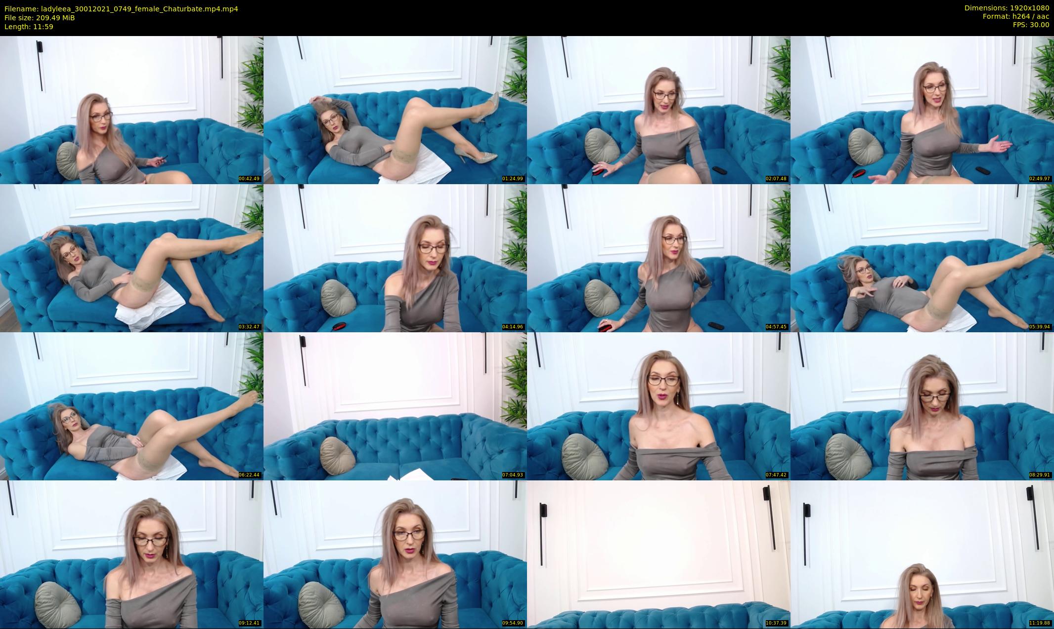 ladyleea — 12 minute Chaturbate female cam show recording, 1080p, Jan 30, 2021