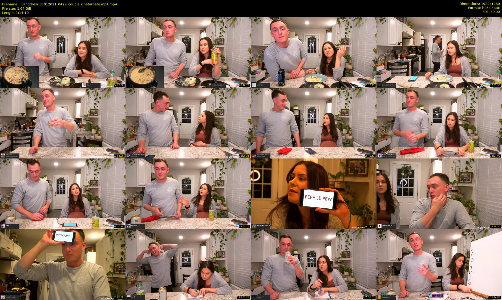 livanddrew — 75 minute Chaturbate couple cam show recording, 1080p, Jan 31, 2021