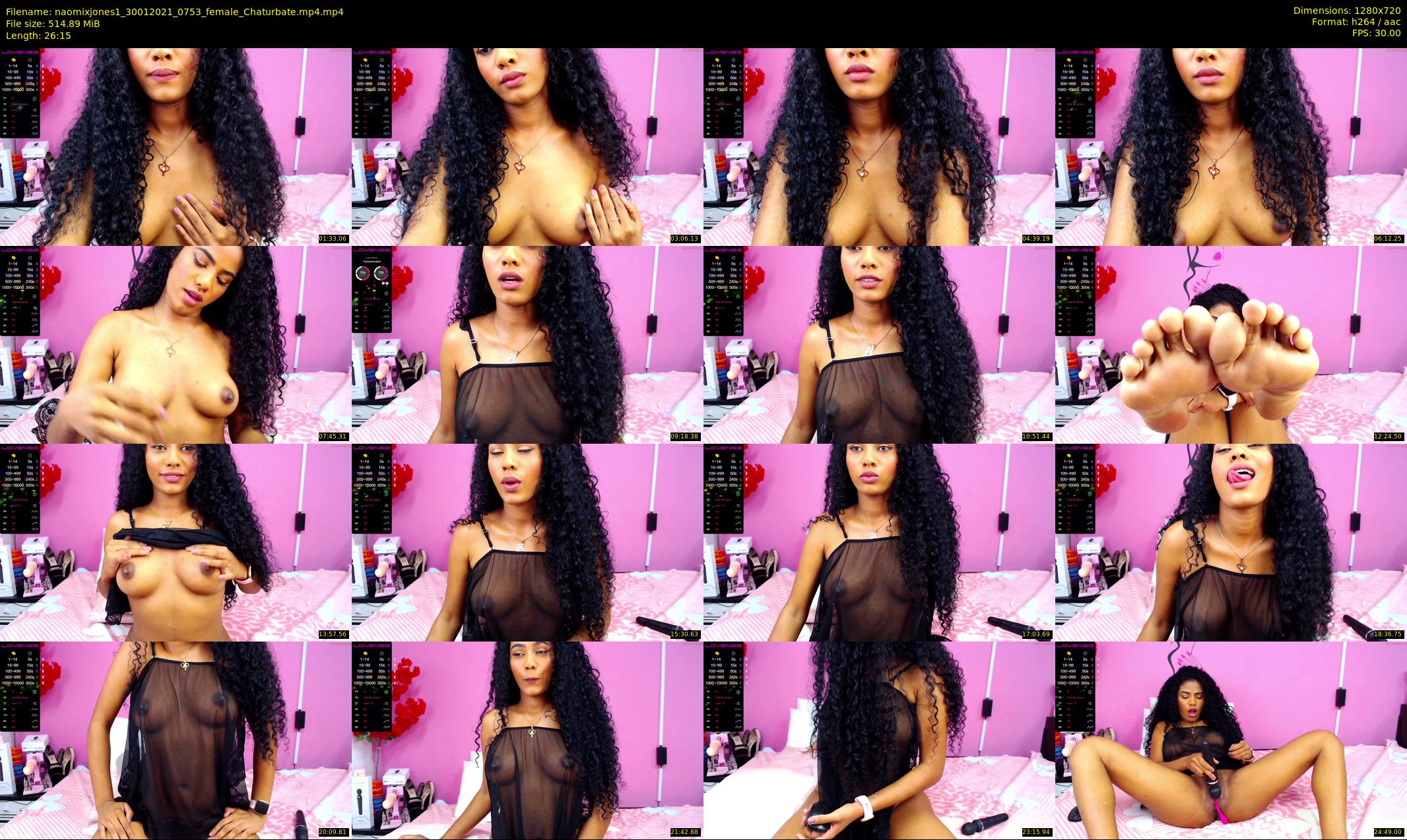 naomixjones1 — 27 minute Chaturbate female cam show recording, 720p, Jan 30, 2021