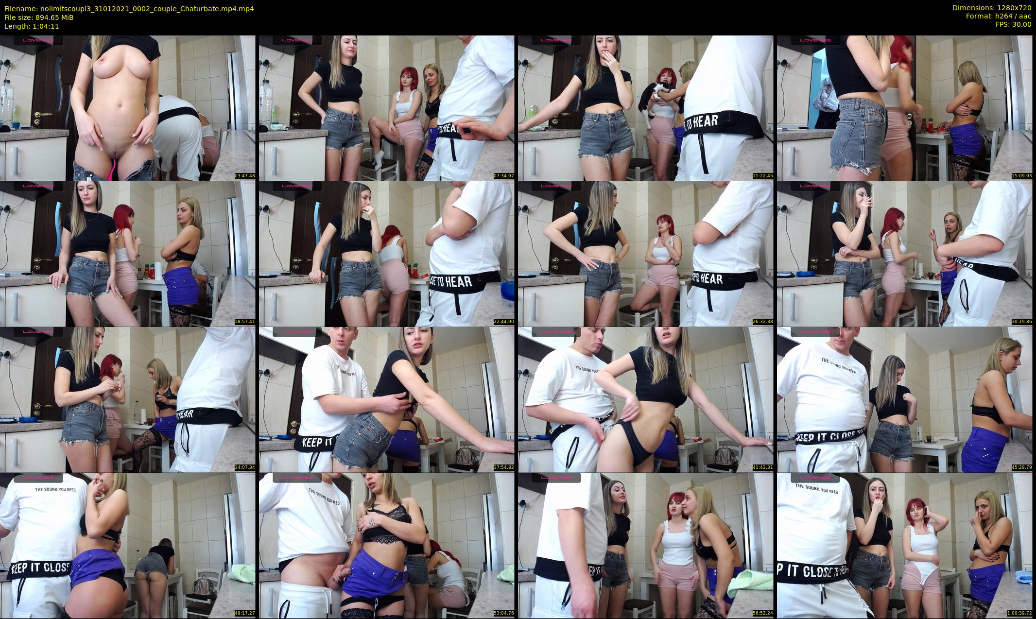 nolimitscoupl3 — 65 minute Chaturbate couple cam show recording, 720p, Jan 31, 2021