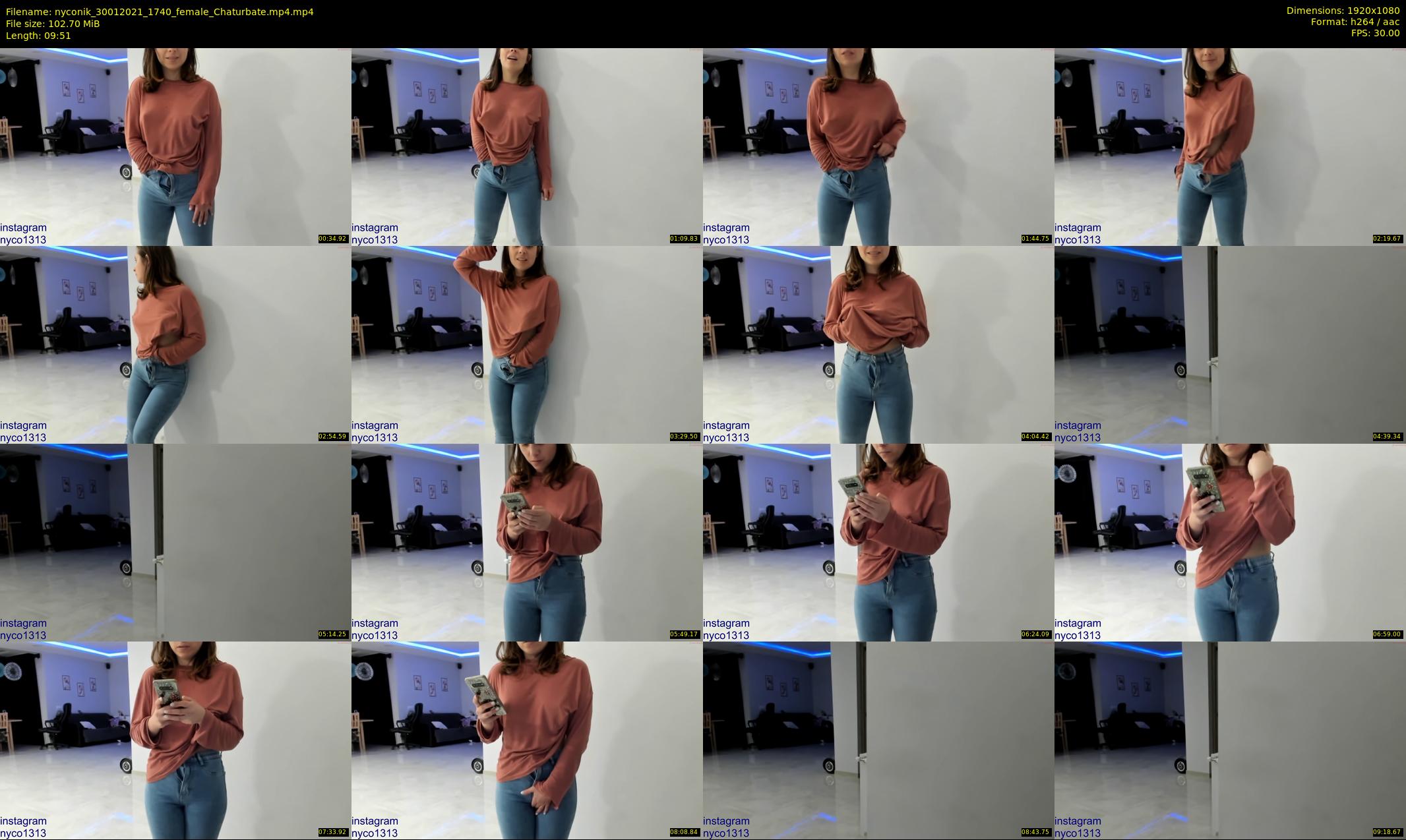 nyconik — 10 minute Chaturbate female cam show recording, 1080p, Jan 30, 2021