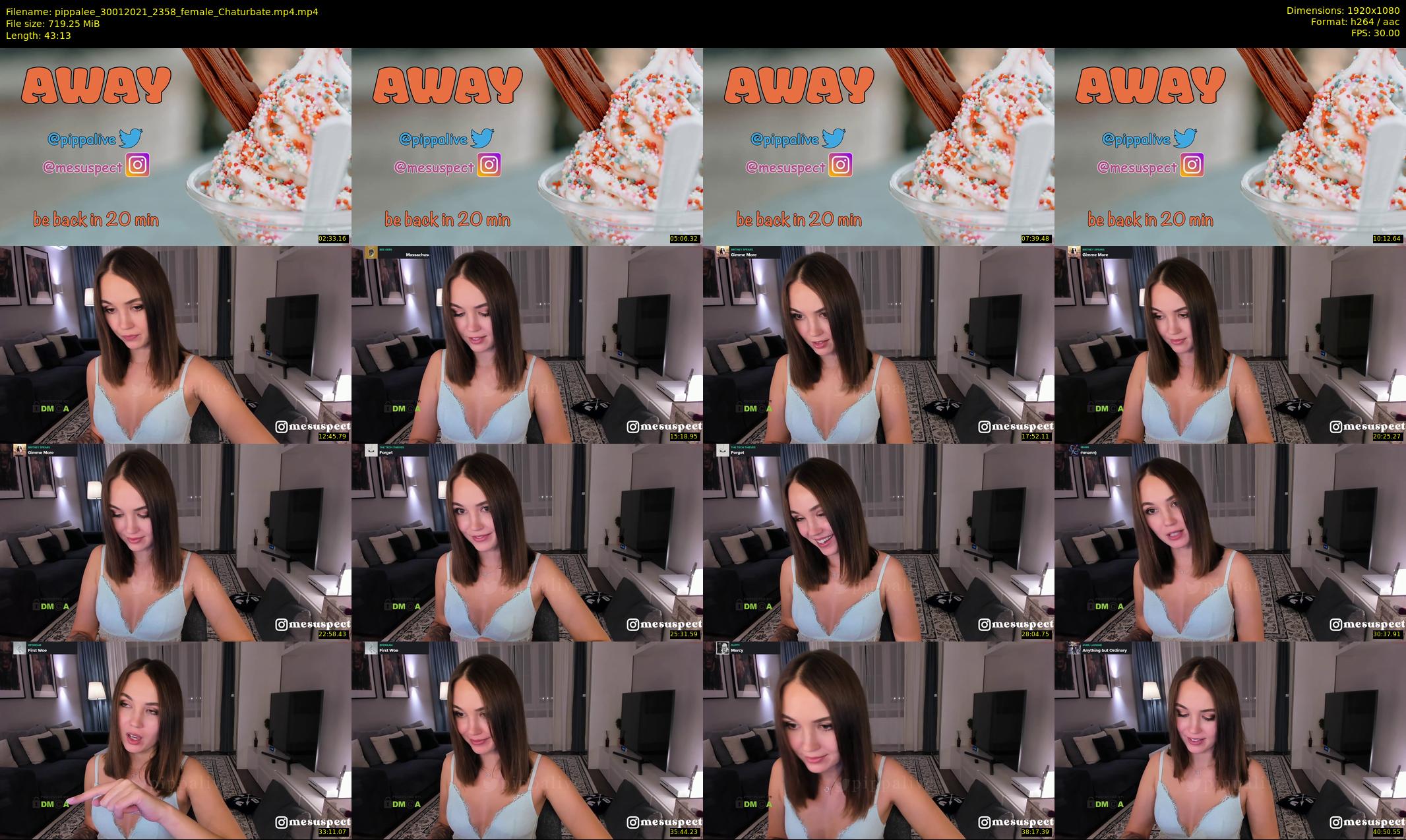 pippalee — 44 minute Chaturbate female cam show recording, 1080p, Jan 30, 2021