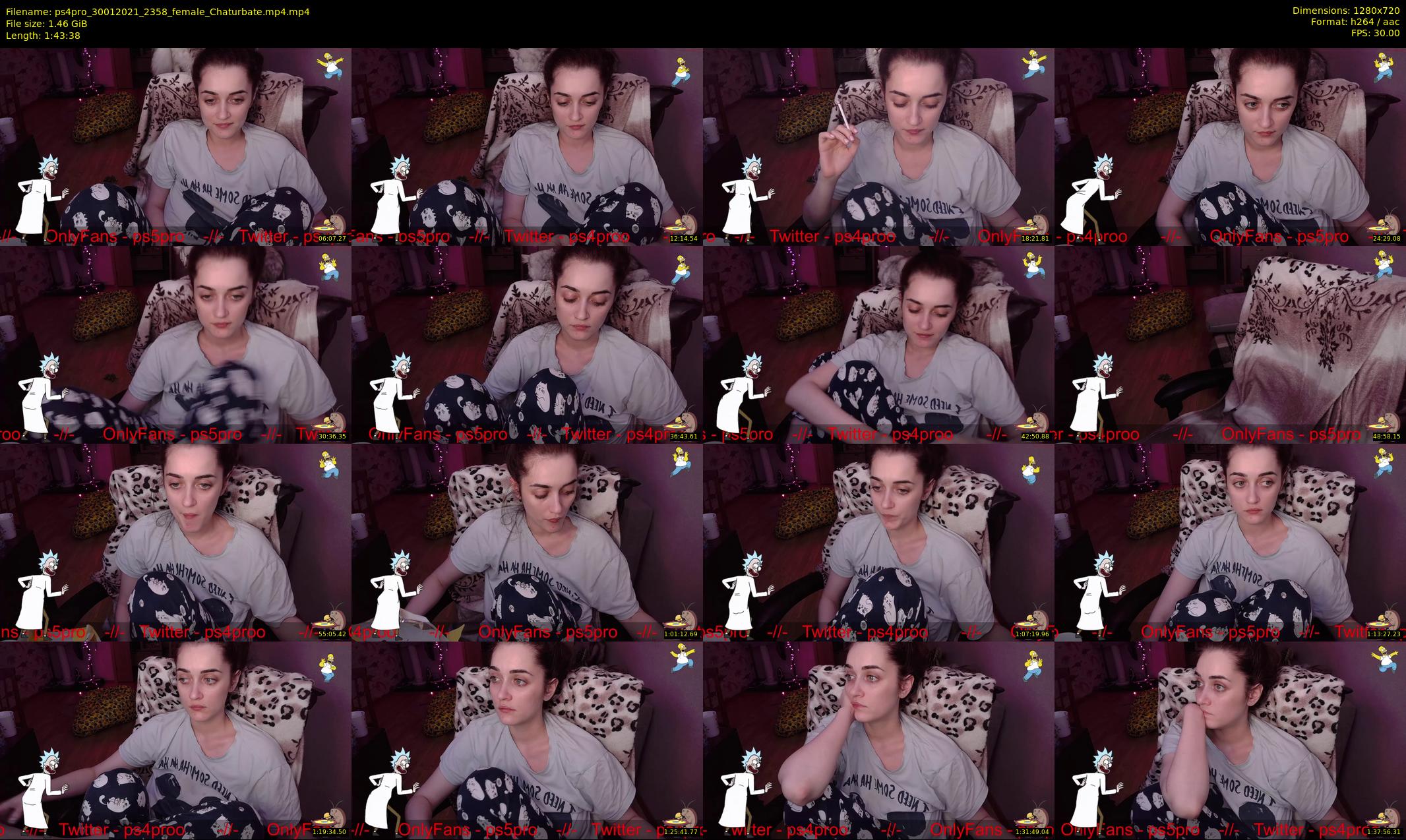ps4pro — 104 minute Chaturbate female cam show recording, 720p, Jan 30, 2021