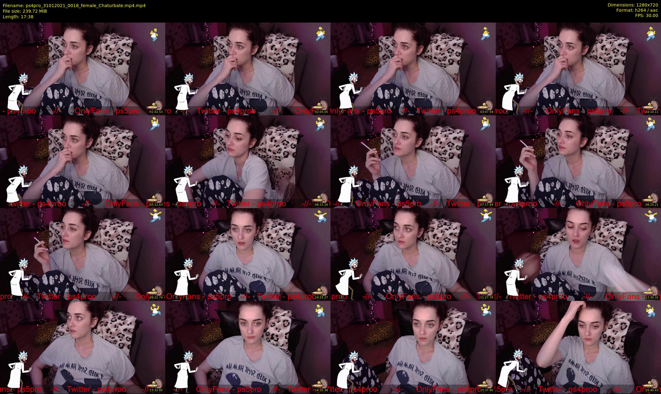 ps4pro — 18 minute Chaturbate female cam show recording, 720p, Jan 31, 2021