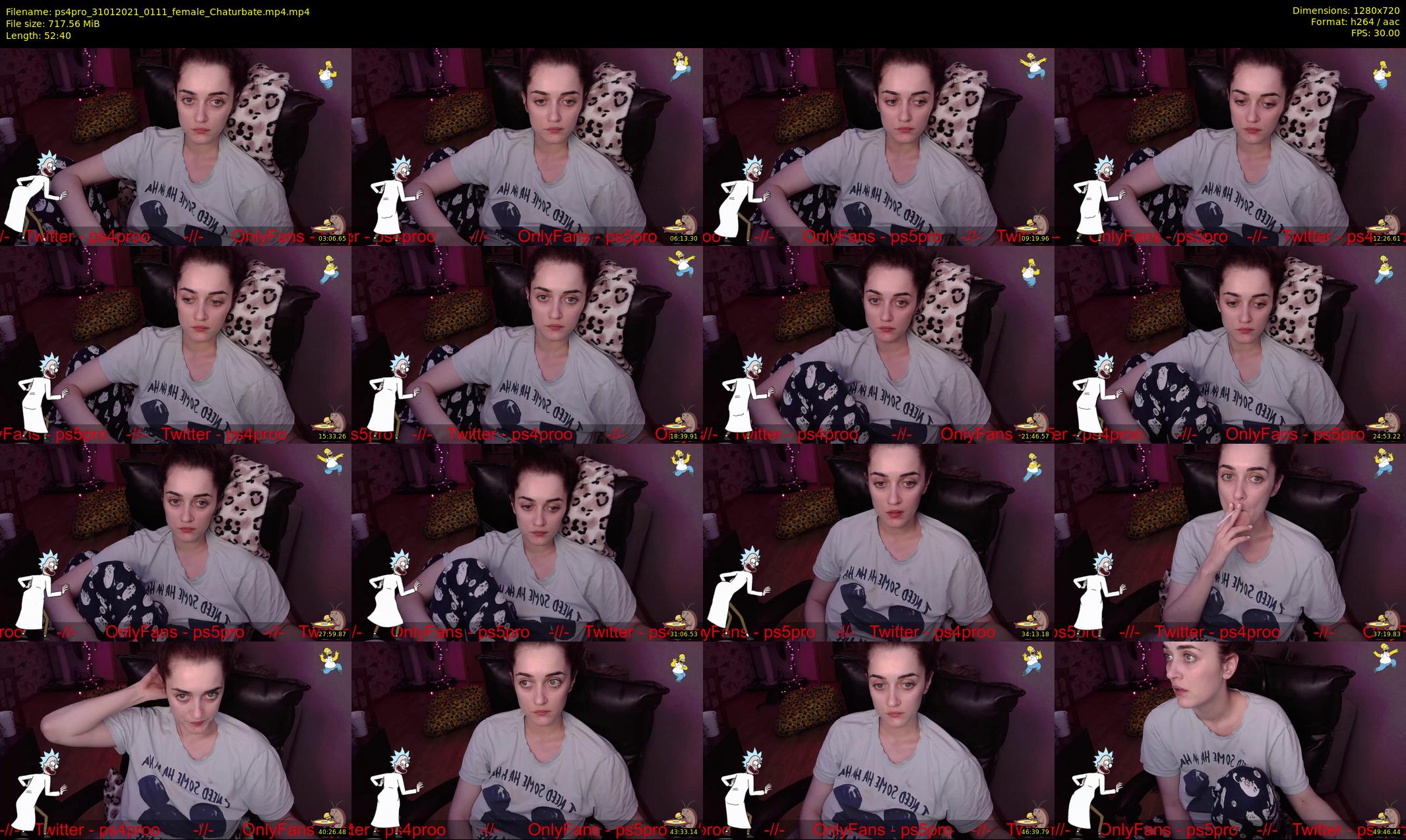 ps4pro — 53 minute Chaturbate female cam show recording, 720p, Jan 31, 2021