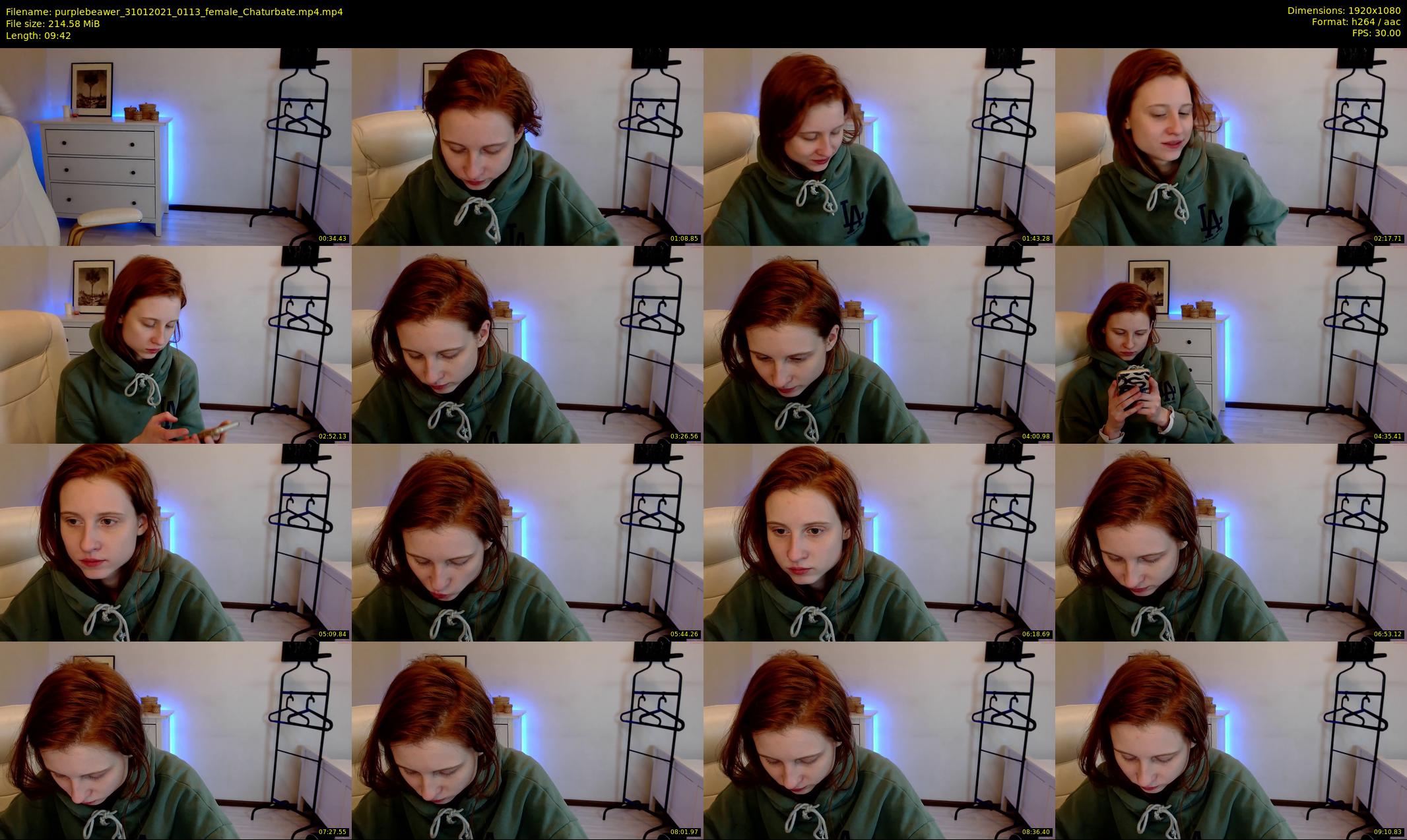 purplebeawer — 10 minute Chaturbate female cam show recording, 1080p, Jan 31, 2021