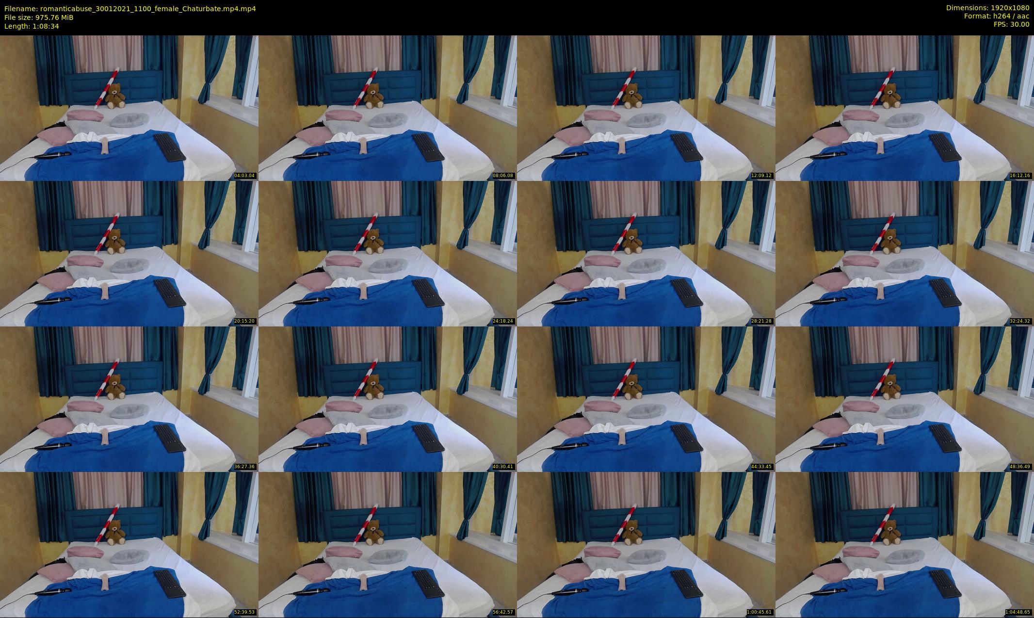romanticabuse — 69 minute Chaturbate female cam show recording, 1080p, Jan 30, 2021