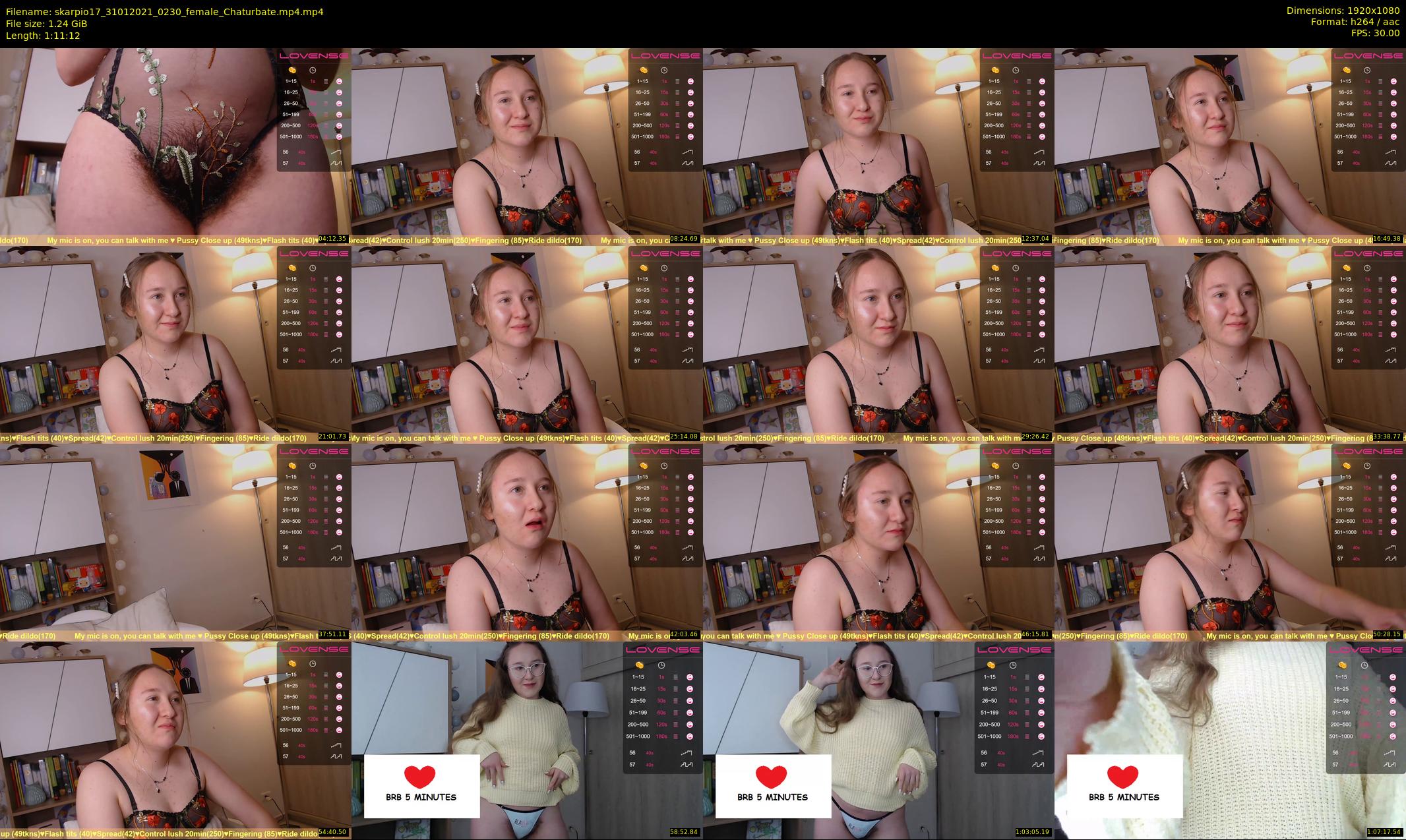skarpio17 — 72 minute Chaturbate female cam show recording, 1080p, Jan 31, 2021