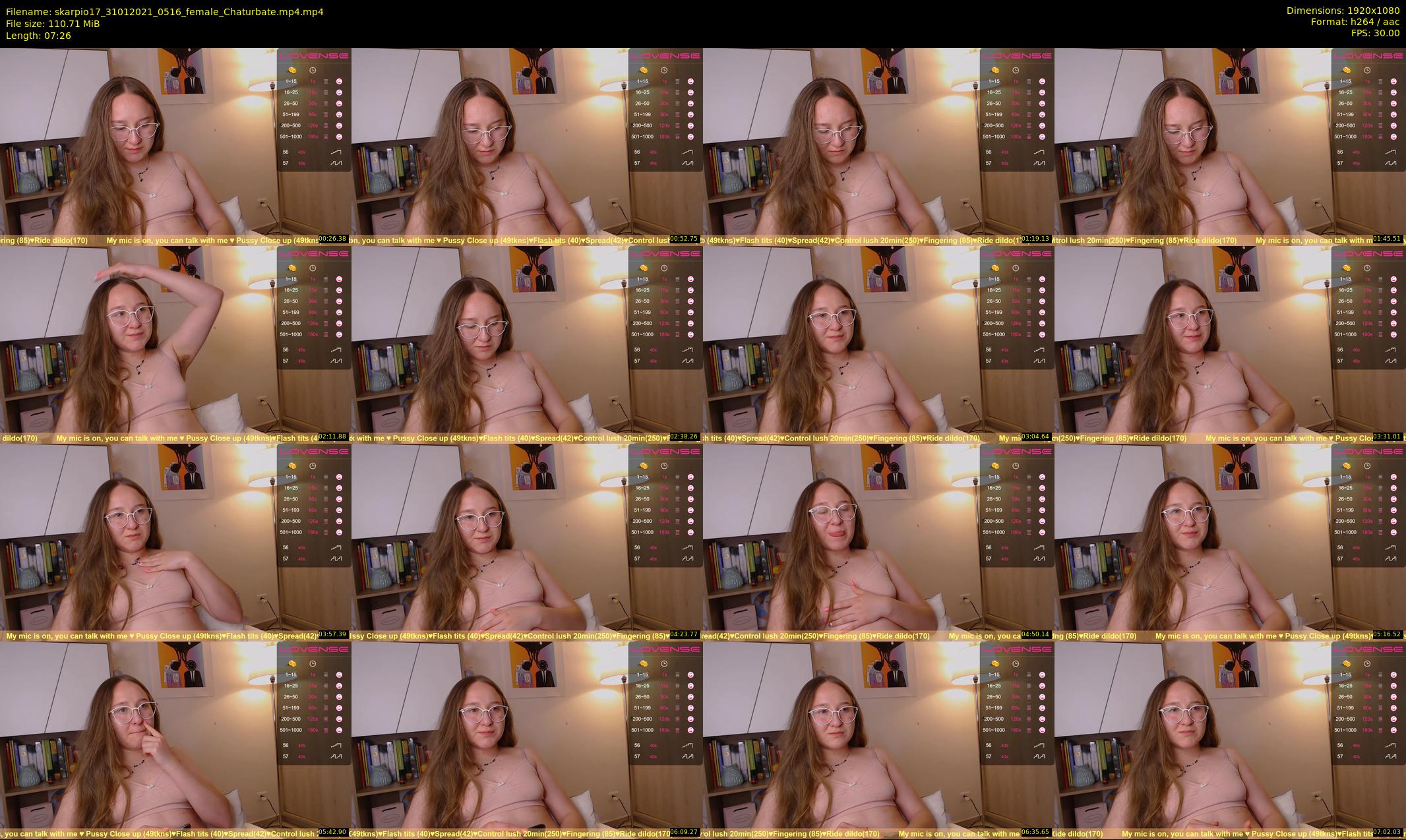 skarpio17 — 8 minute Chaturbate female cam show recording, 1080p, Jan 31, 2021