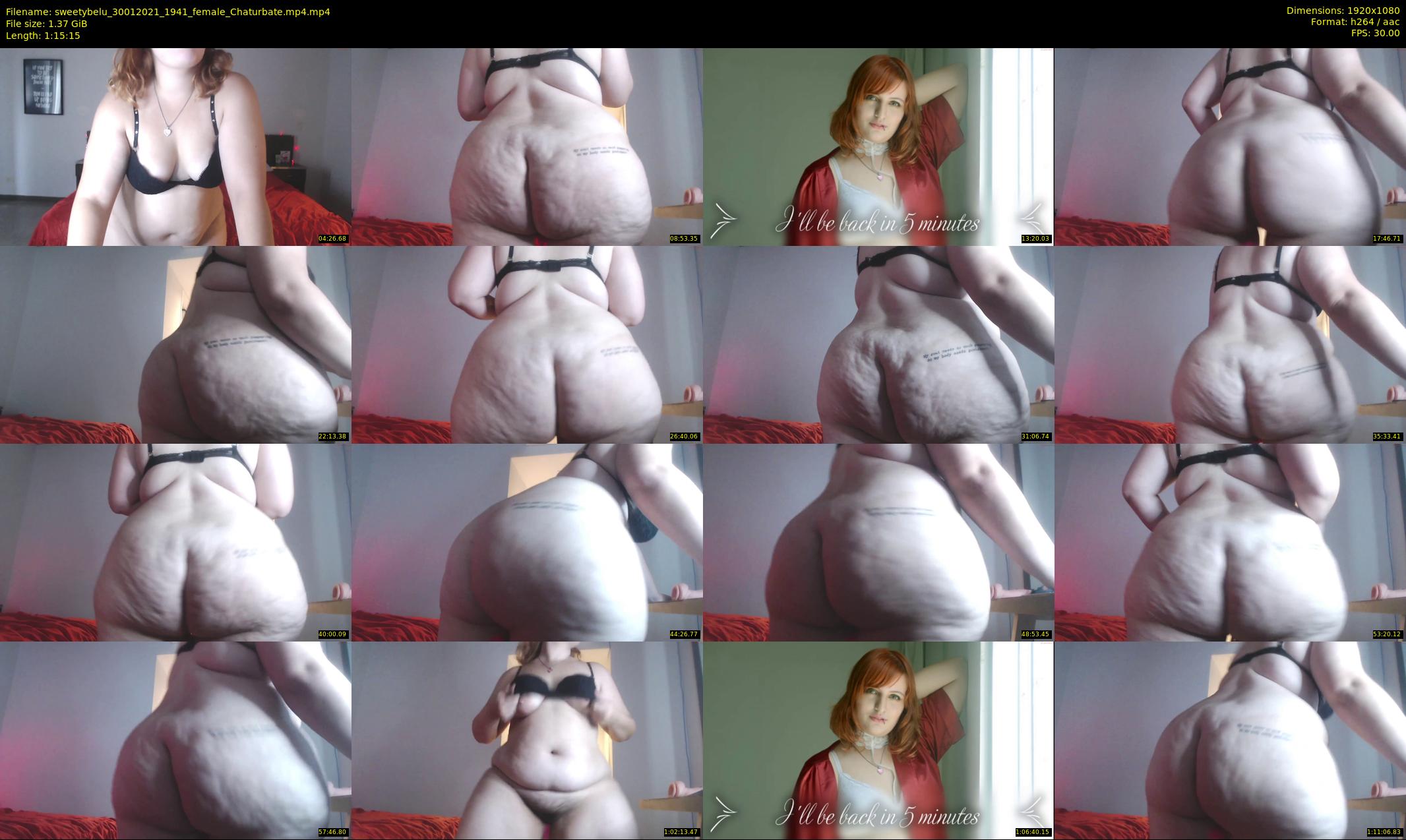 sweetybelu — 76 minute Chaturbate female cam show recording, 1080p, Jan 30, 2021