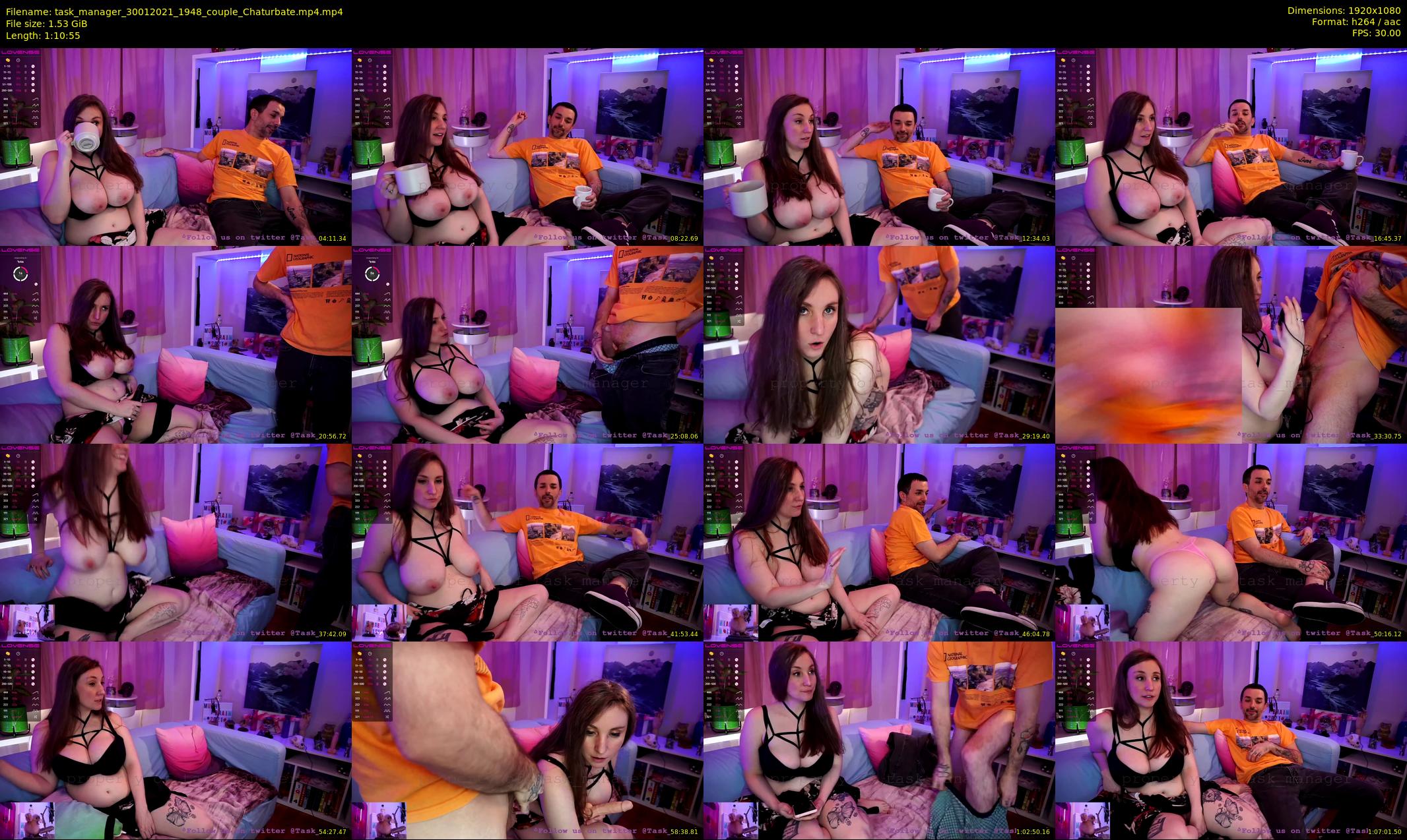 task_manager — 71 minute Chaturbate couple cam show recording, 1080p, Jan 30, 2021