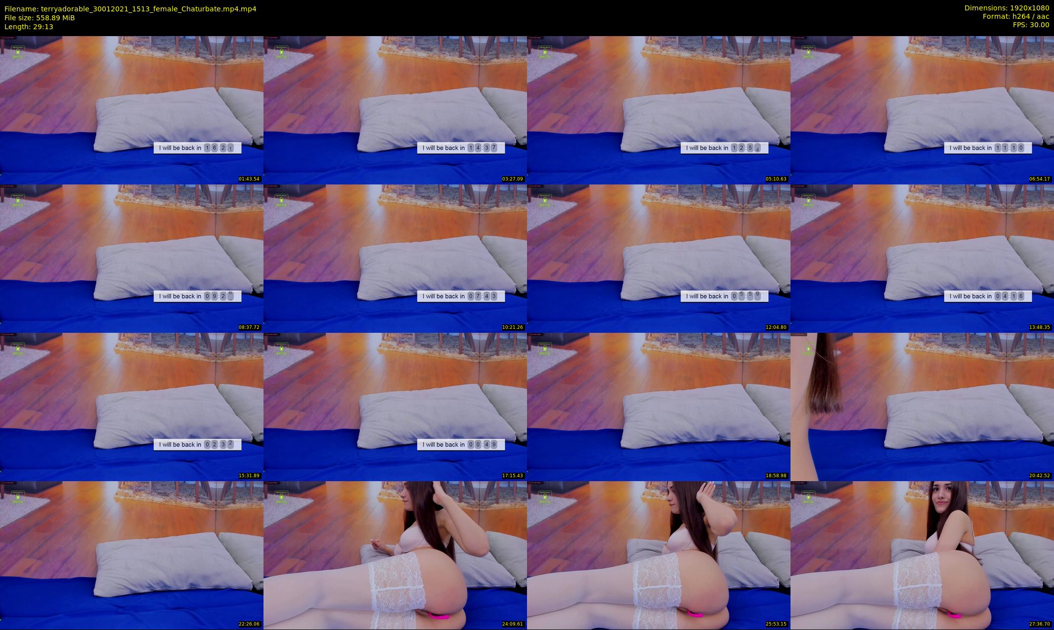 terryadorable — 30 minute Chaturbate female cam show recording, 1080p, Jan 30, 2021