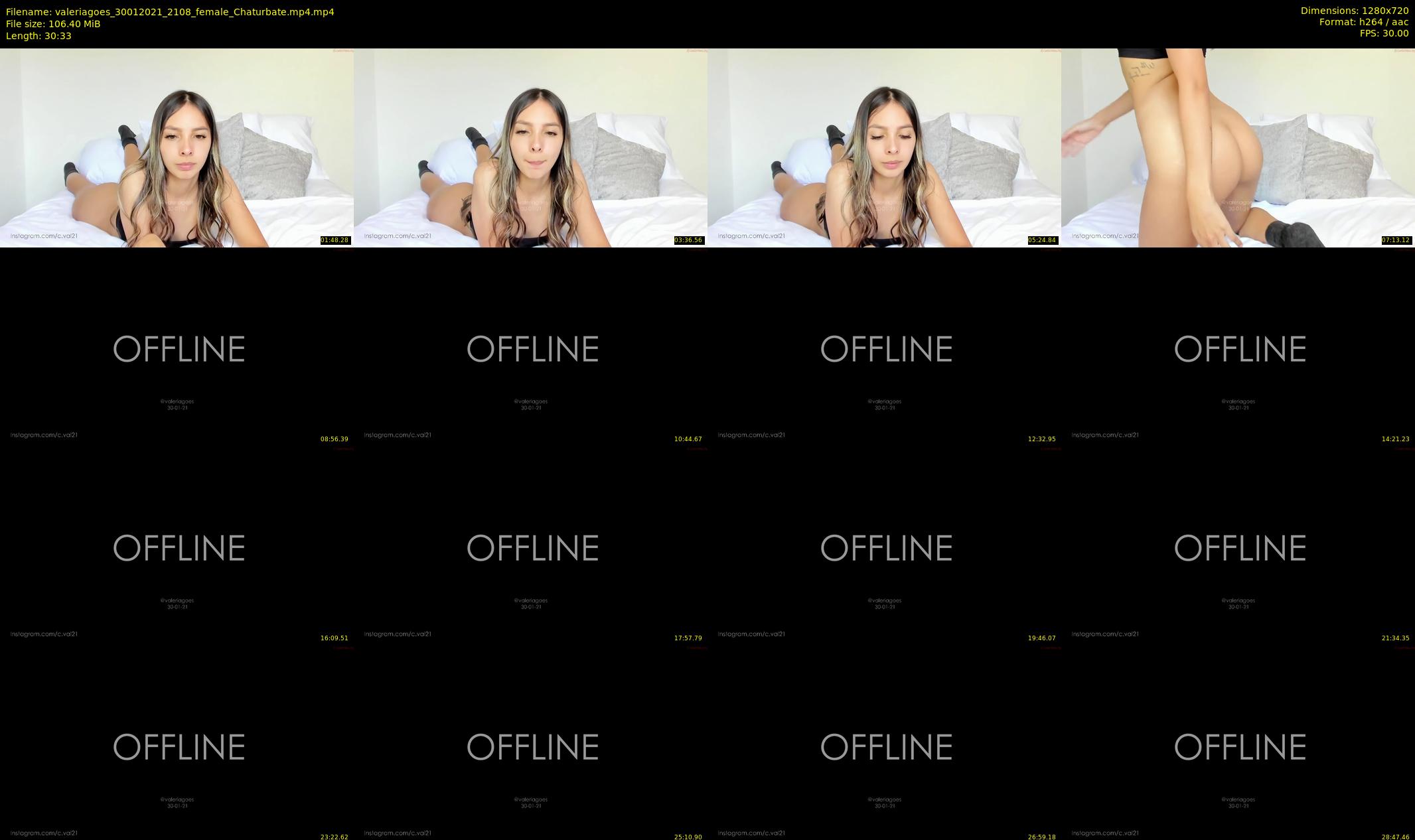 valeriagoes — 31 minute Chaturbate female cam show recording, 720p, Jan 30, 2021
