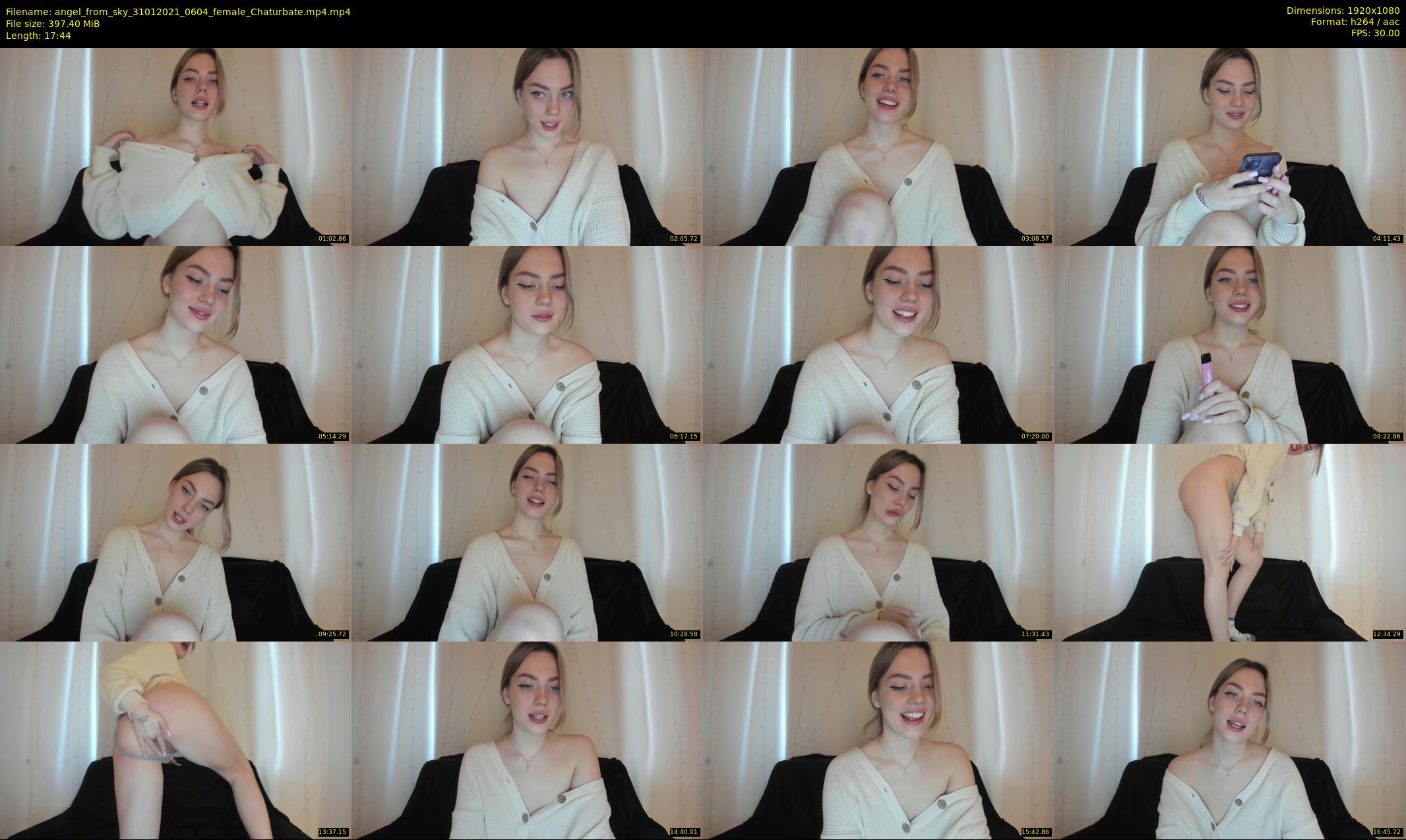 angel_from_sky — 18 minute Chaturbate female cam show recording, 1080p, Jan 31, 2021