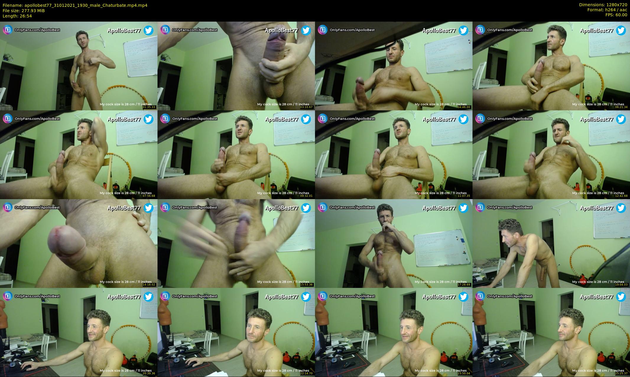apollobest77 — 27 minute Chaturbate male cam show recording, 720p, Jan 31, 2021
