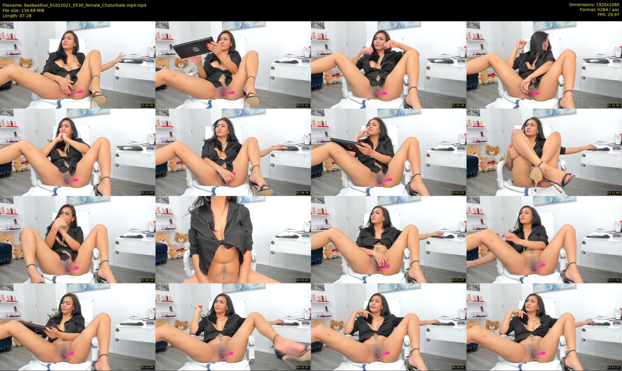 beebeethai — 8 minute Chaturbate female cam show recording, 1080p, Feb 1, 2021