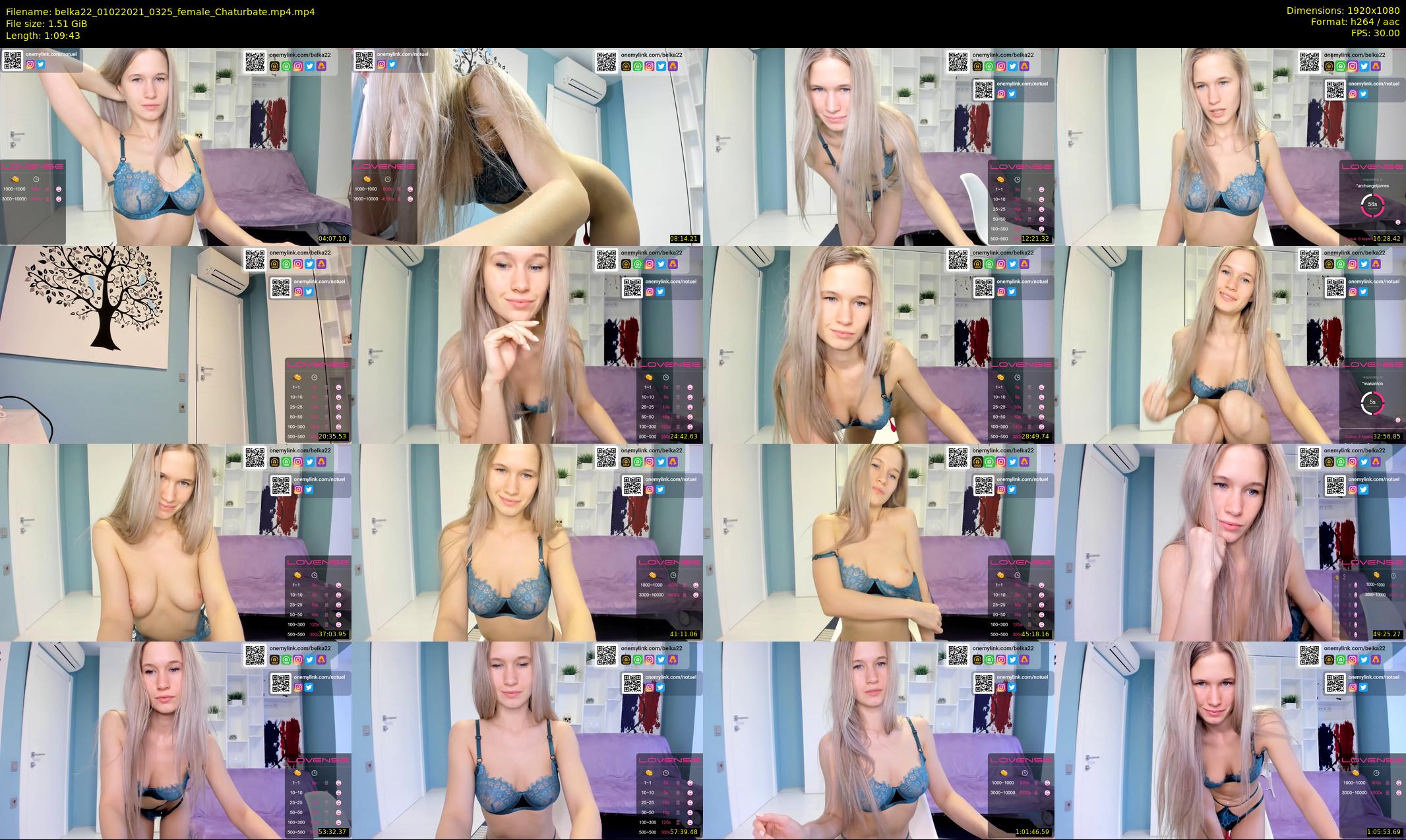 belka22 — 70 minute Chaturbate female cam show recording, 1080p, Feb 1, 2021