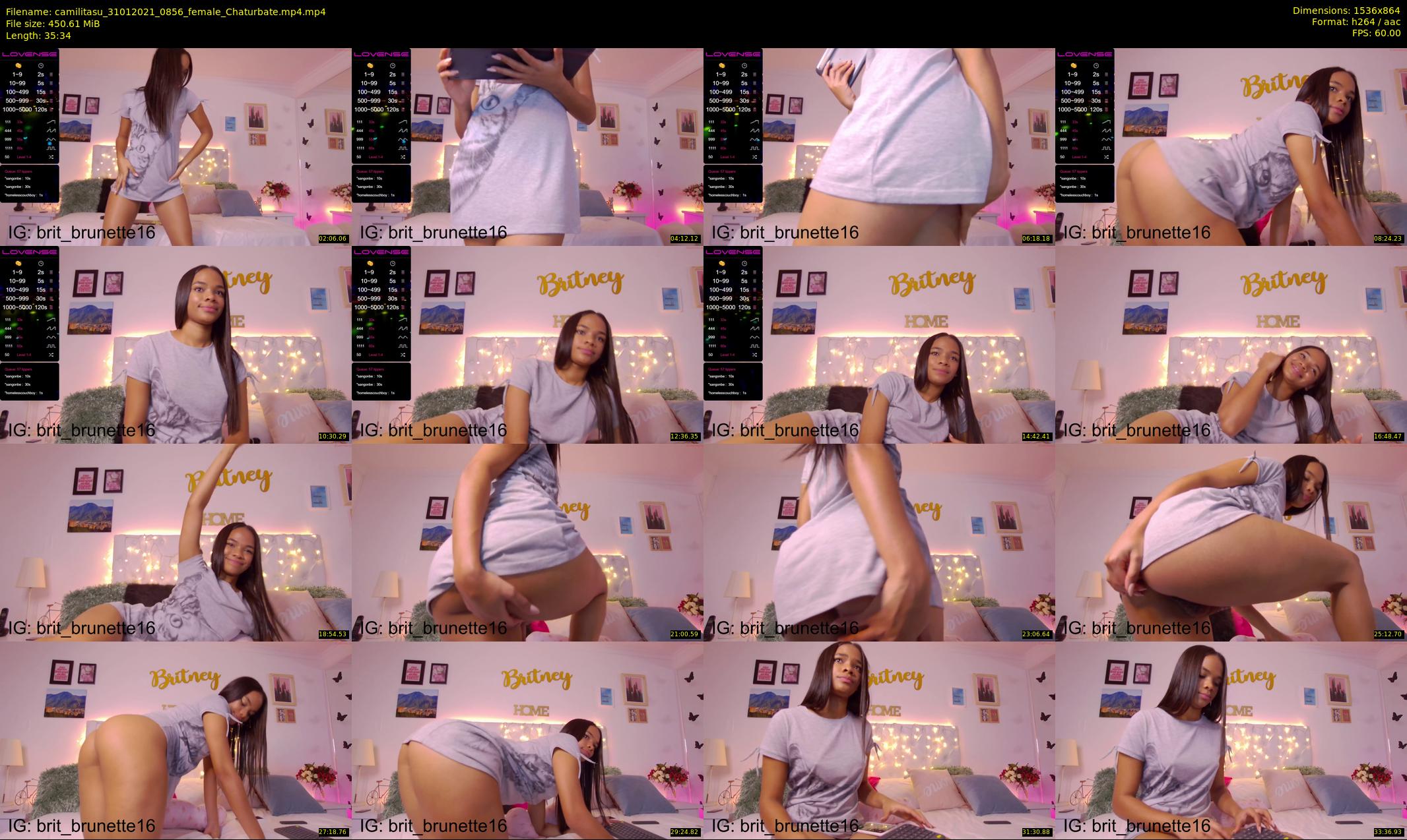 camilitasu — 36 minute Chaturbate female cam show recording, 720p, Jan 31, 2021