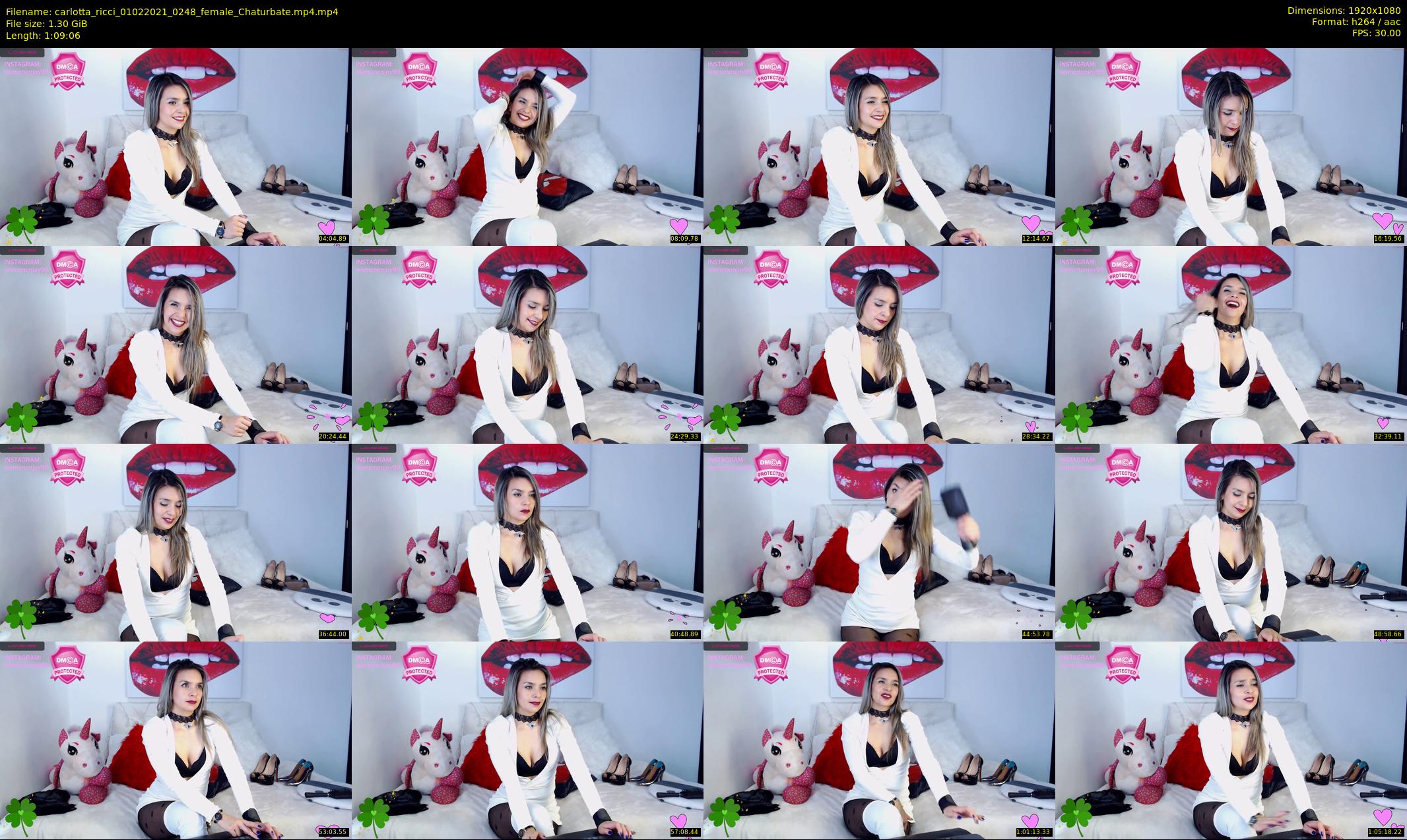 carlotta_ricci — 70 minute Chaturbate female cam show recording, 1080p, Feb 1, 2021