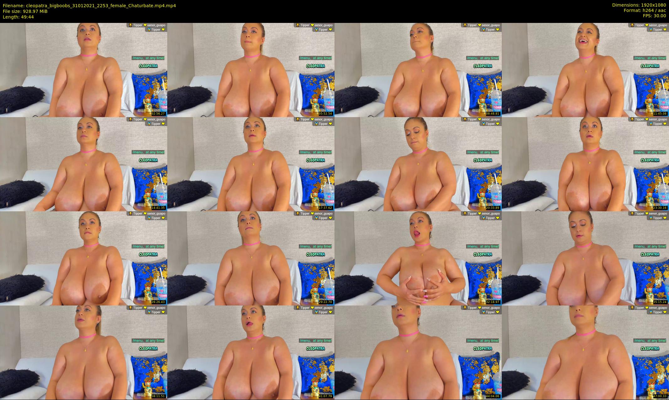 cleopatra_bigboobs — 50 minute Chaturbate female cam show recording, 1080p, Jan 31, 2021