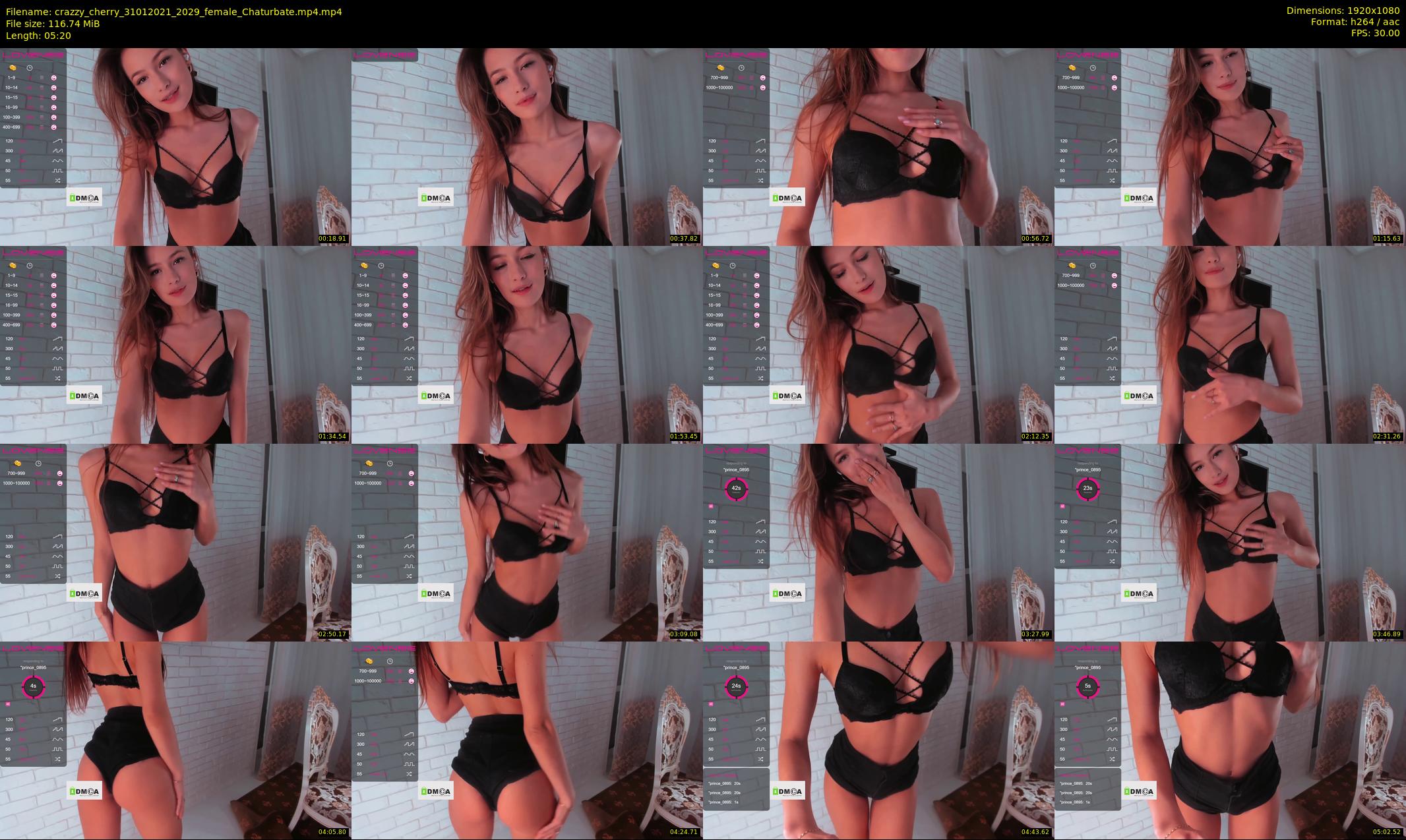 crazzy_cherry — 6 minute Chaturbate female cam show recording, 1080p, Jan 31, 2021