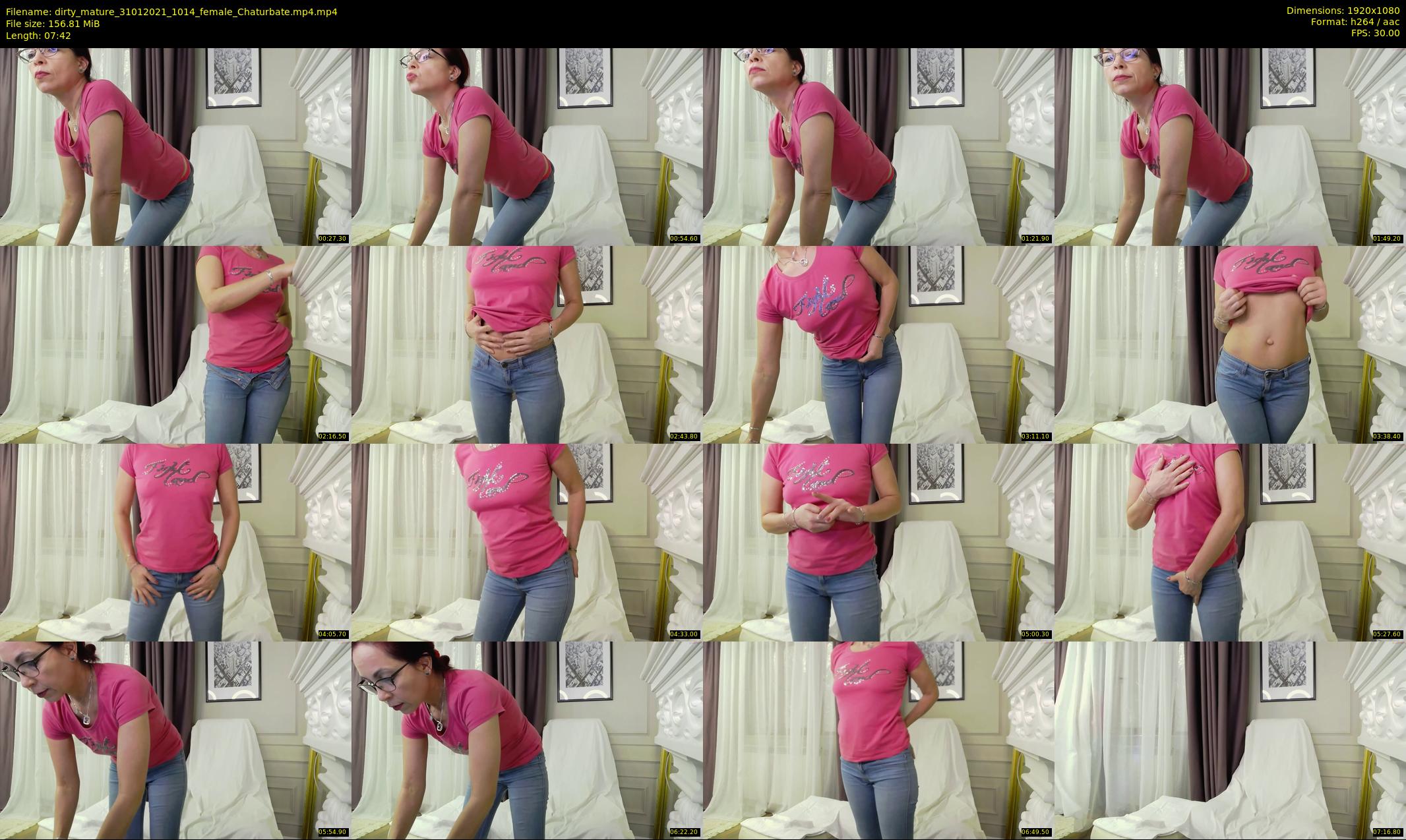 dirty_mature — 8 minute Chaturbate female cam show recording, 1080p, Jan 31, 2021