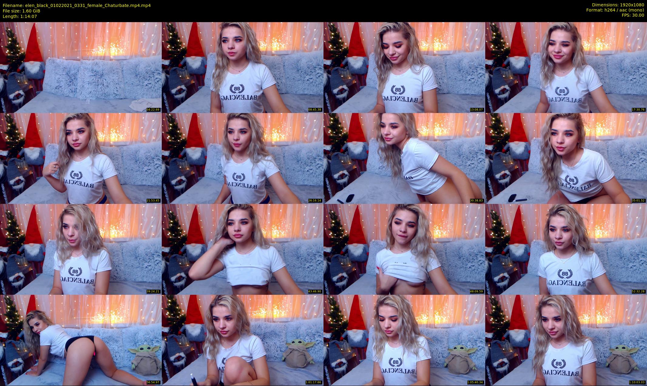 elen_black — 75 minute Chaturbate female cam show recording, 1080p, Feb 1, 2021