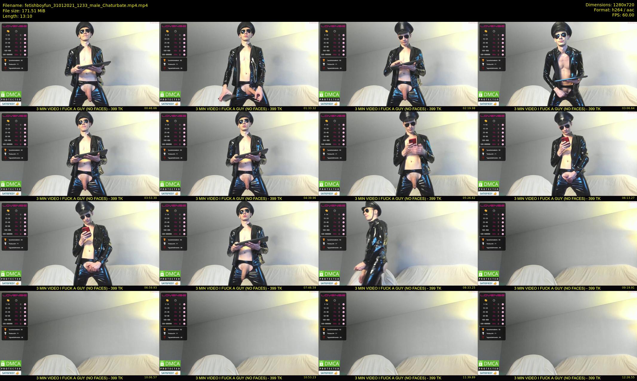 fetishboyfun — 14 minute Chaturbate male cam show recording, 720p, Jan 31, 2021