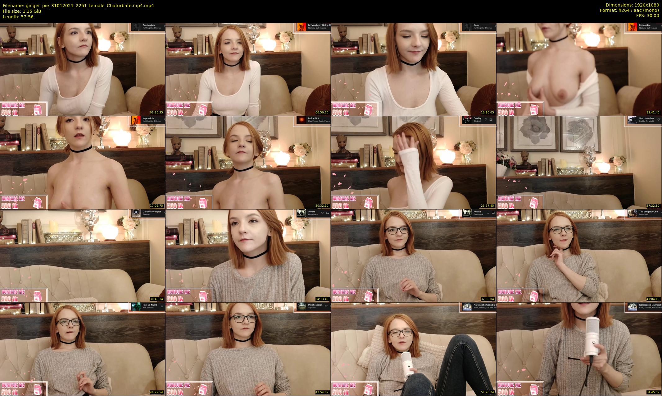 ginger_pie — 58 minute Chaturbate female cam show recording, 1080p, Jan 31, 2021