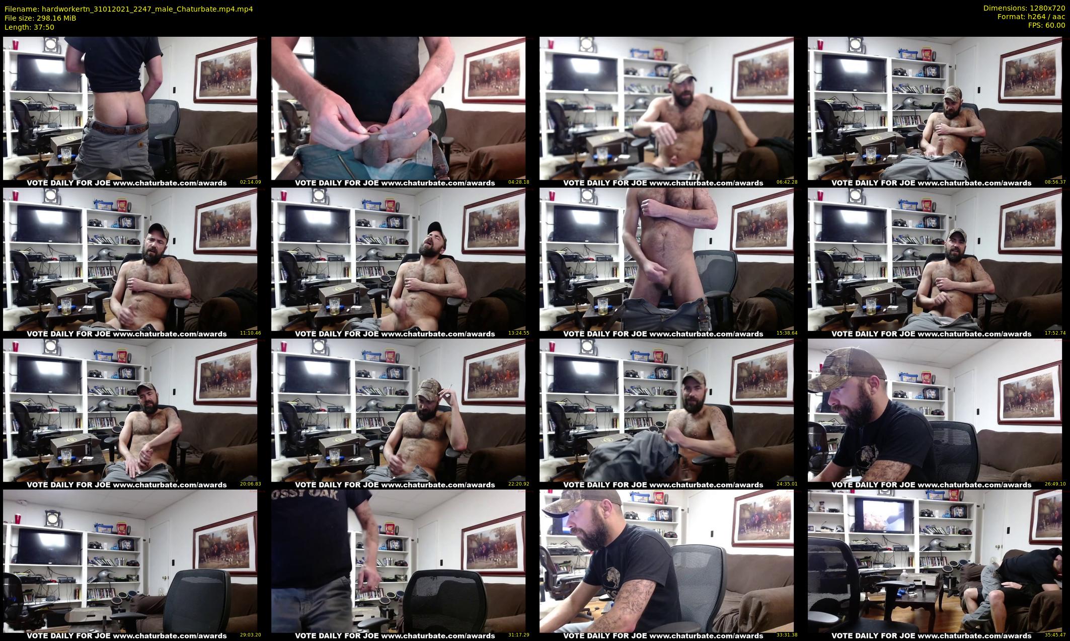 hardworkertn — 38 minute Chaturbate male cam show recording, 720p, Jan 31, 2021