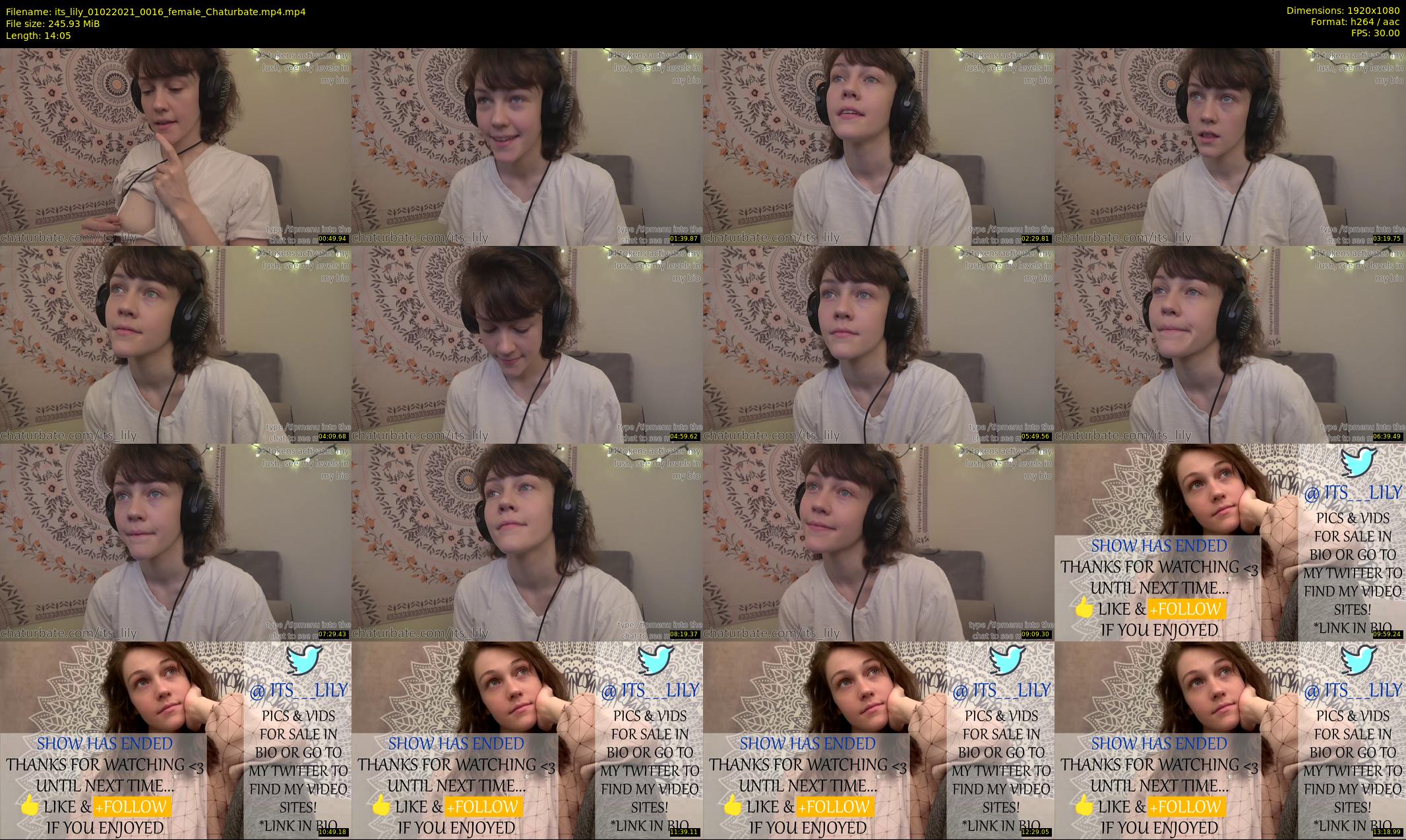 its_lily — 15 minute Chaturbate female cam show recording, 1080p, Feb 1, 2021