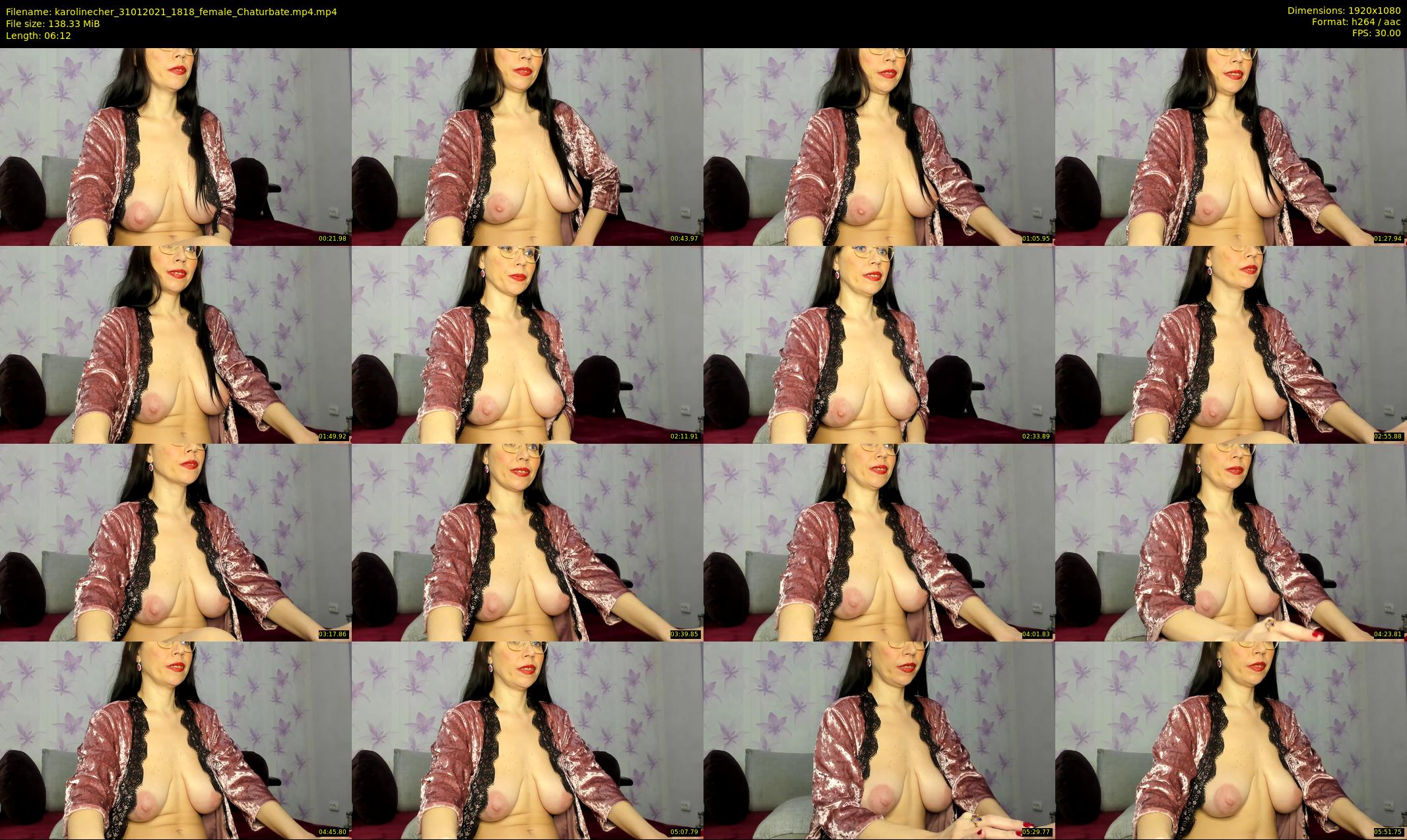 karolinecher — 7 minute Chaturbate female cam show recording, 1080p, Jan 31, 2021